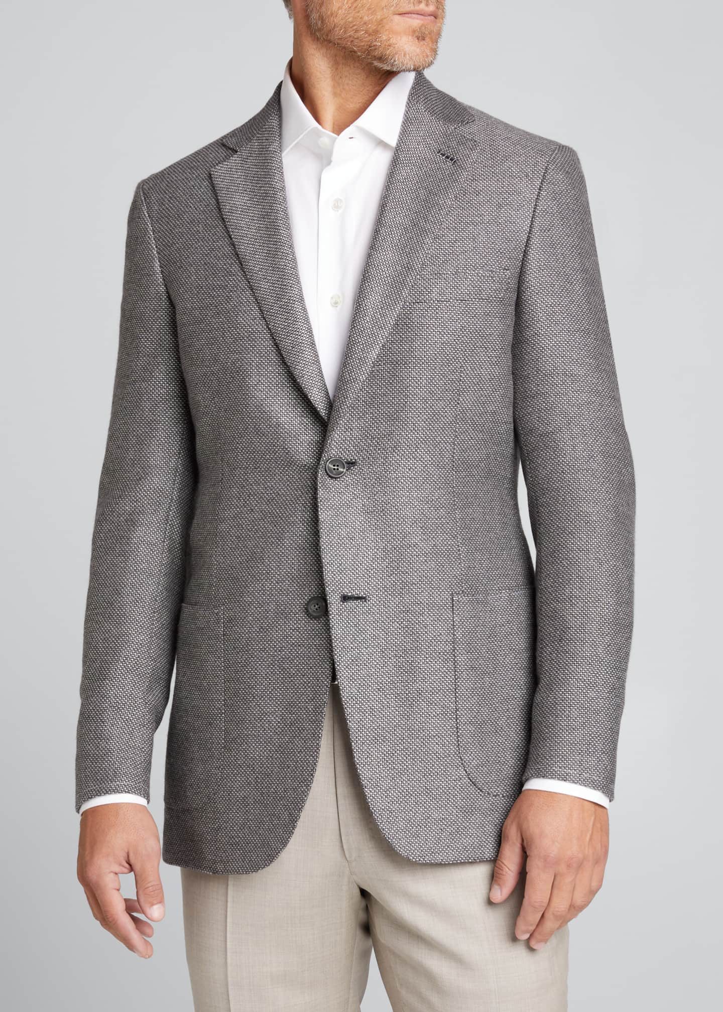 Brioni Black Silk Blazer