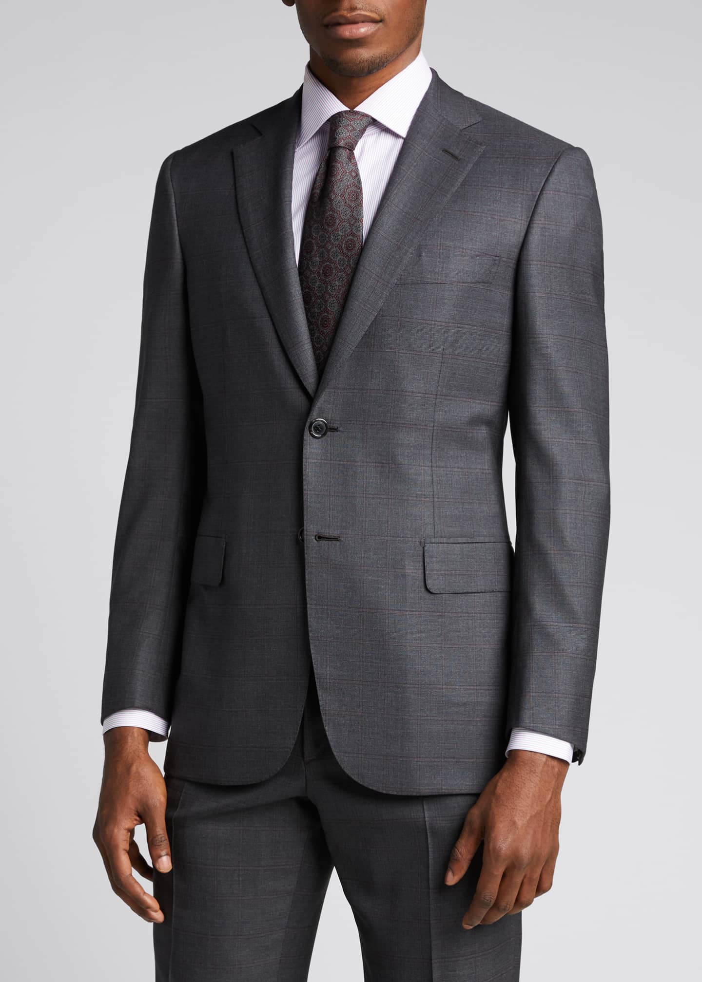 Brioni Men's Plaid Super 150s Wool Suit Bergdorf Goodman