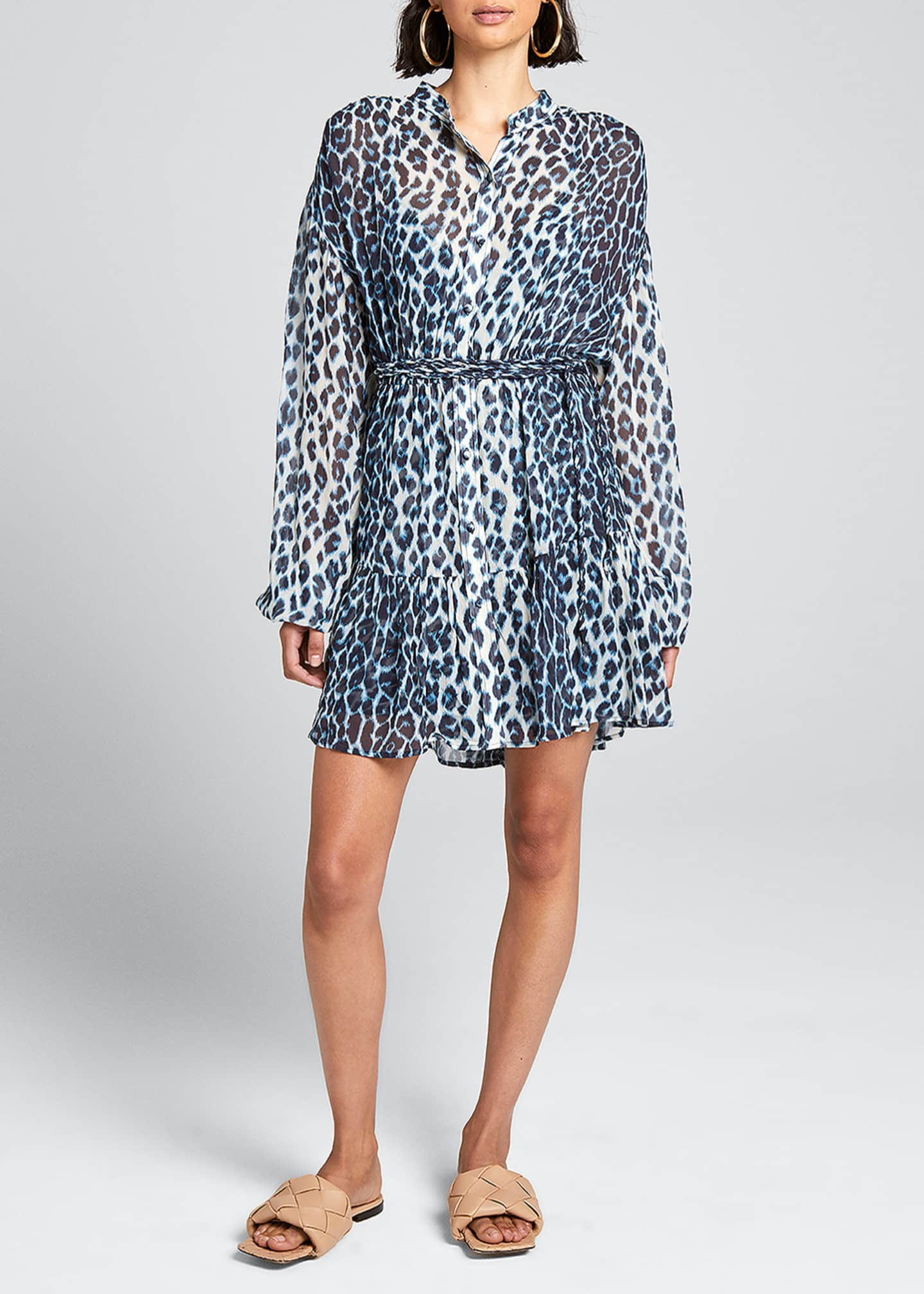 silk animal print dress