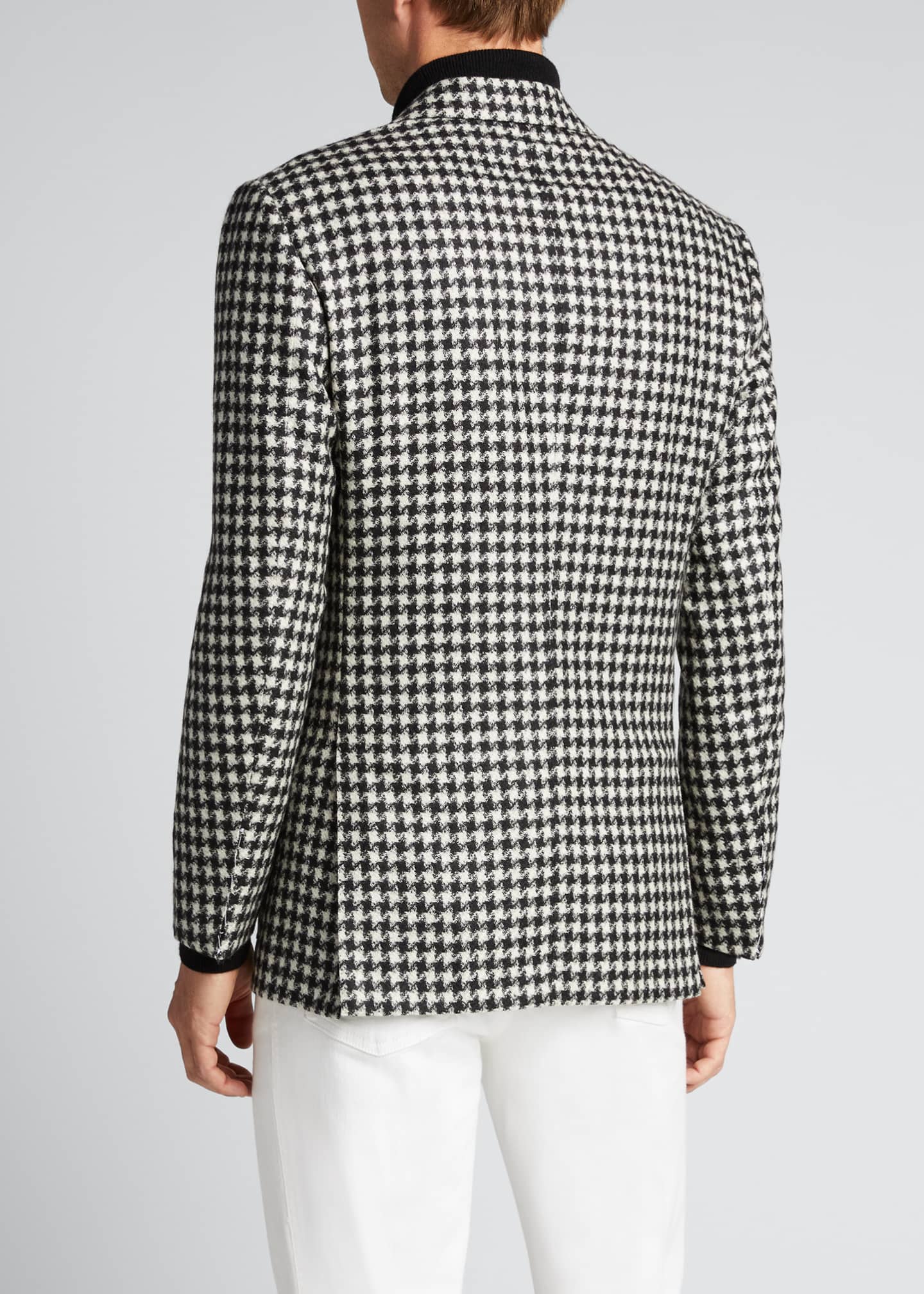 Kiton Men's Cashmere Houndstooth Sport Jacket Bergdorf Goodman