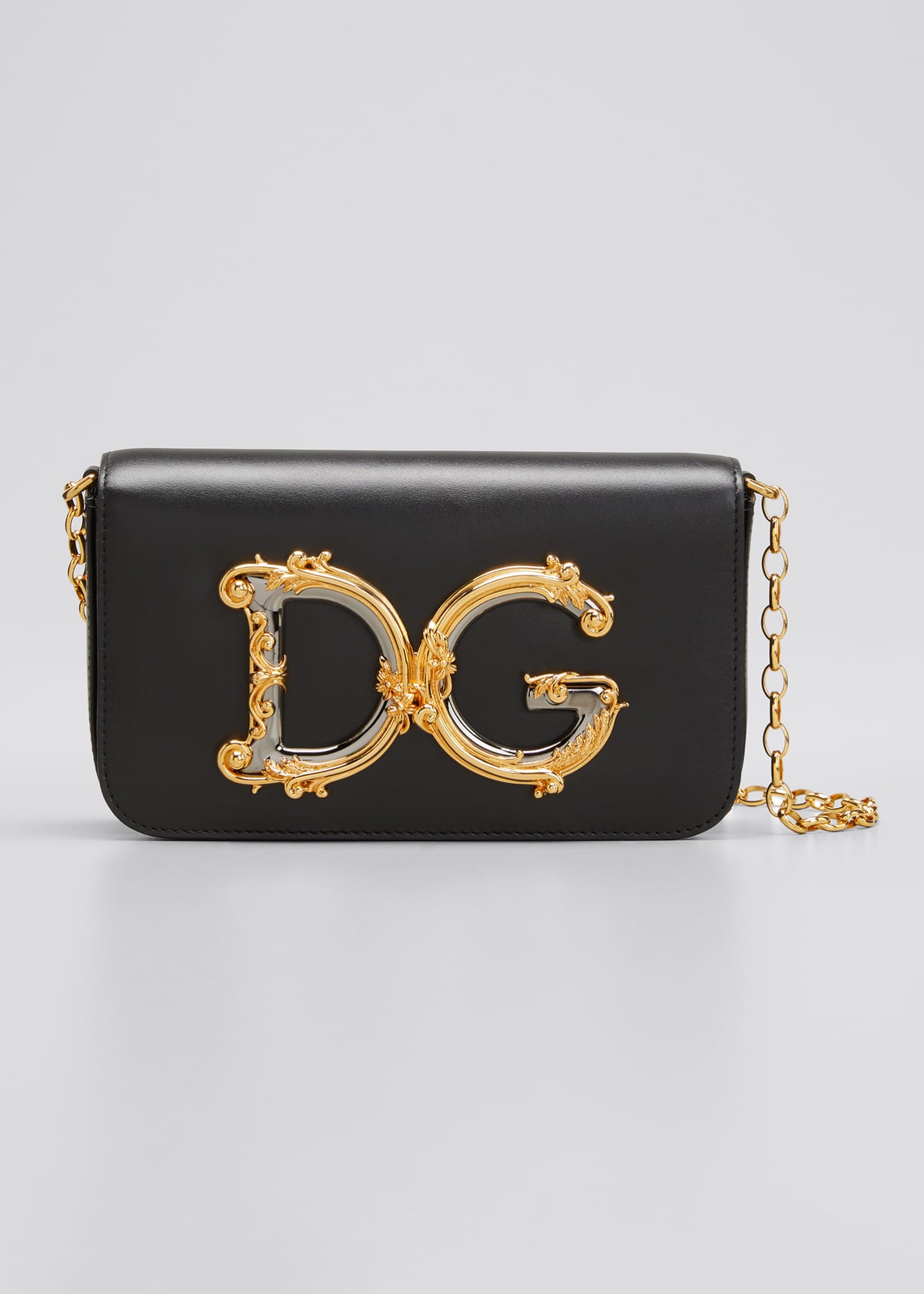 Dolce & Gabbana DG Logo Leather Crossbody Bag - Bergdorf Goodman