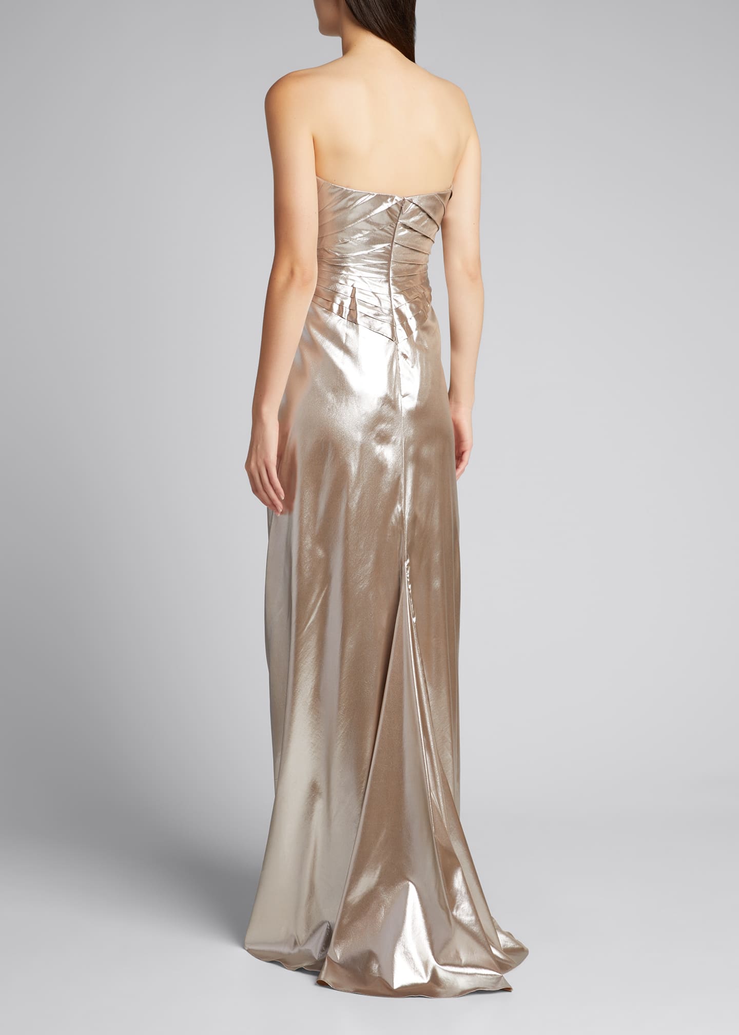 rene ruiz metallic gown