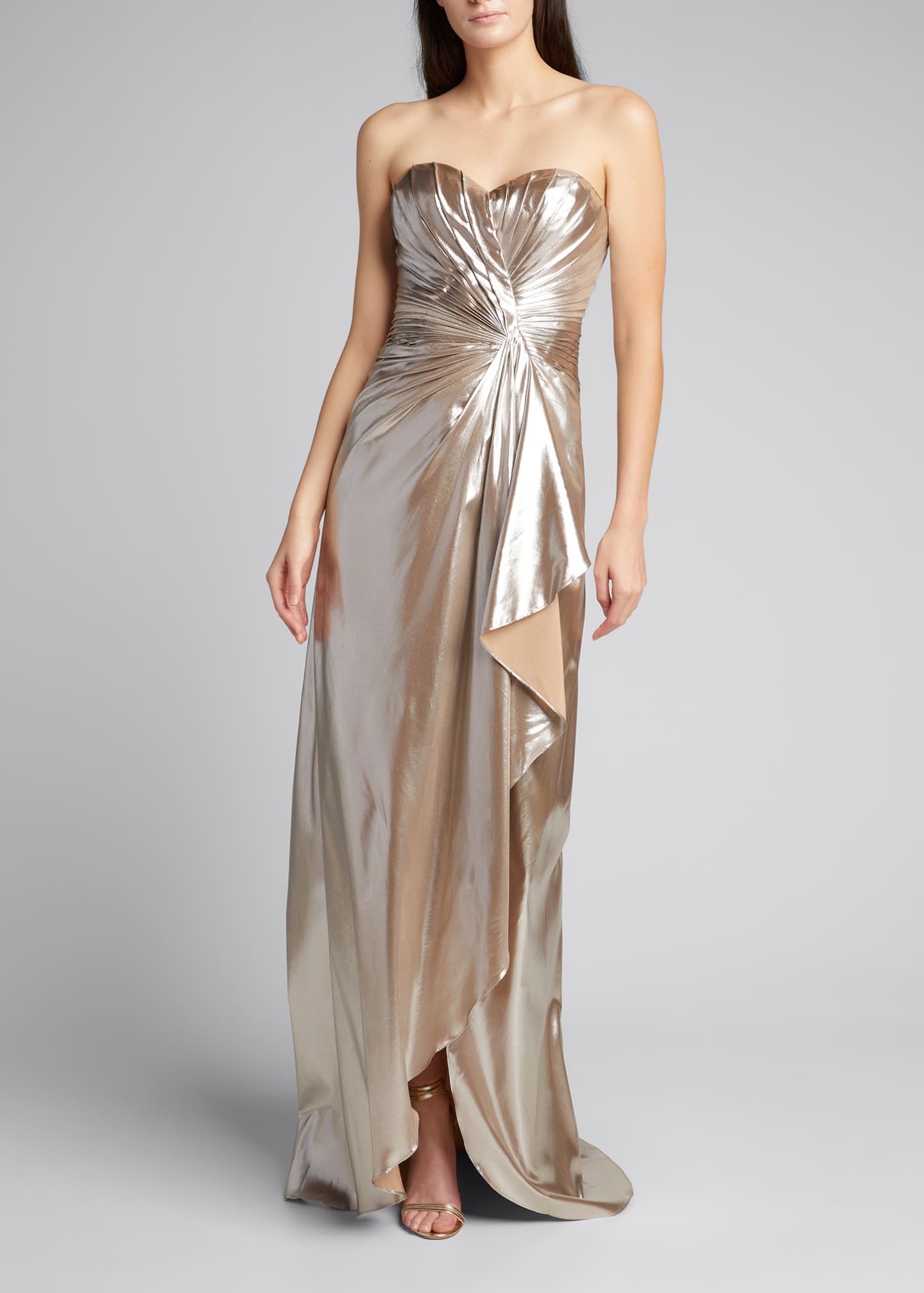rene ruiz metallic gown