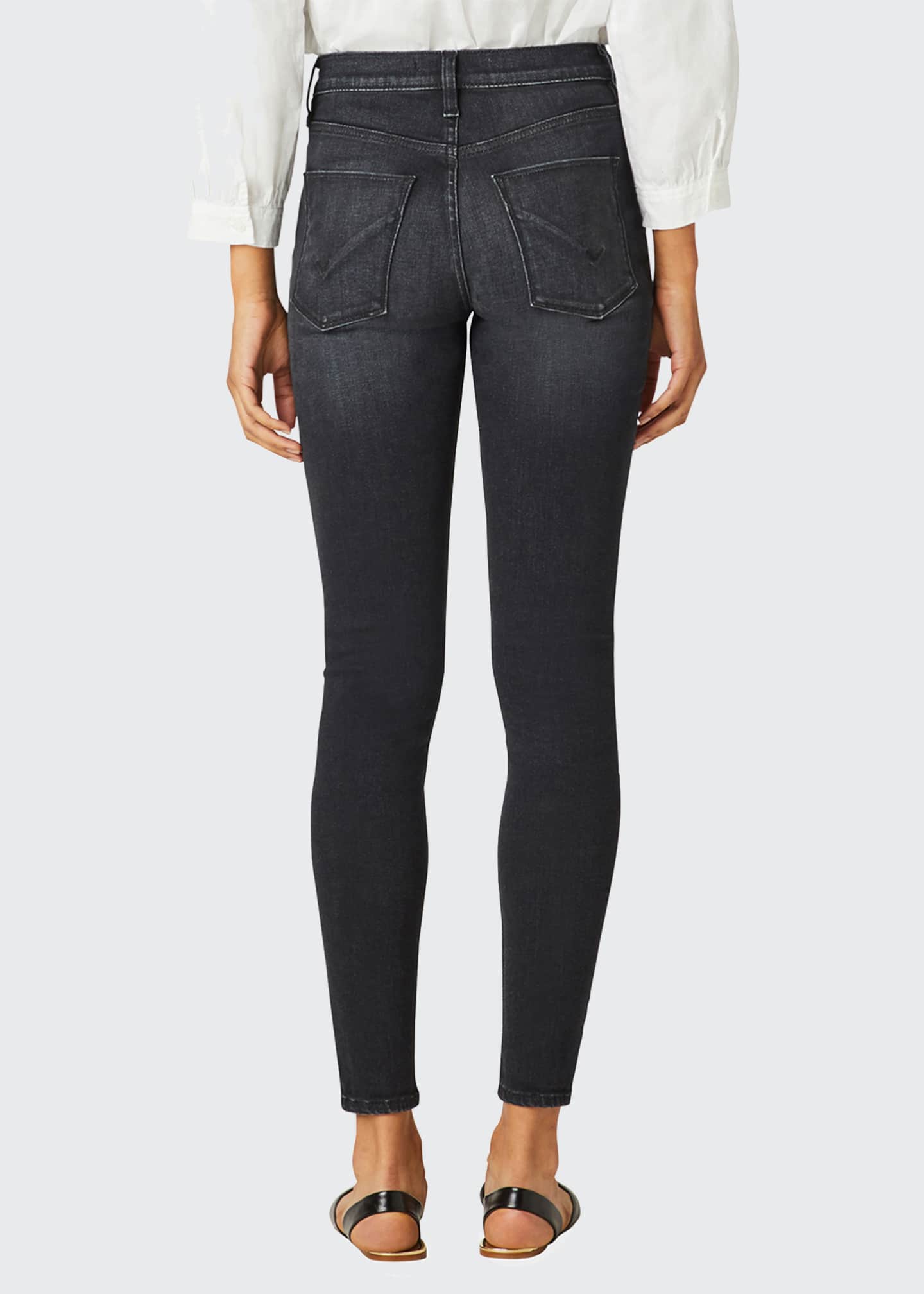 ripped high rise super skinny ankle jeans
