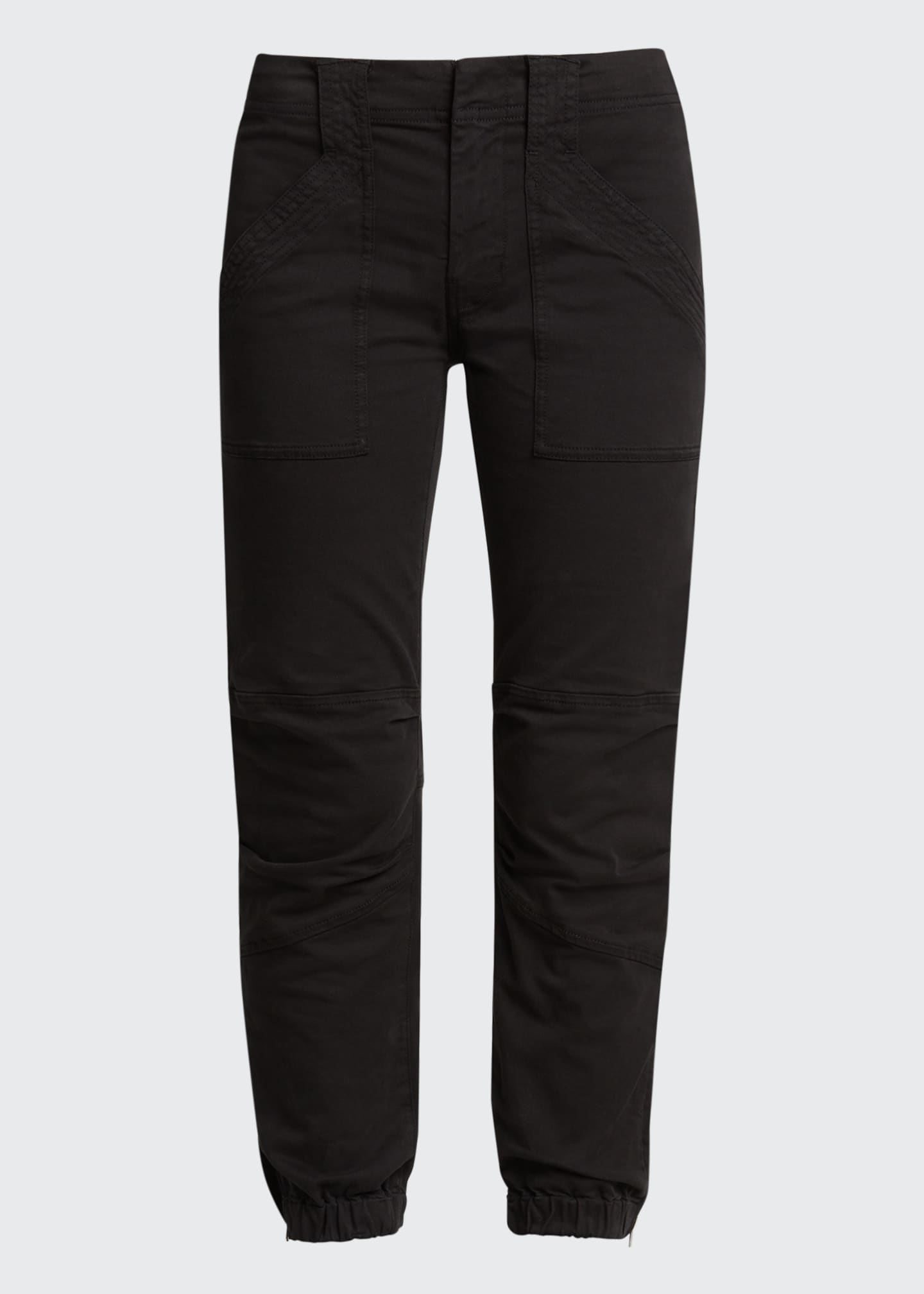 FRAME Trapunto Moto Pants with Banded Bottom Bergdorf Goodman