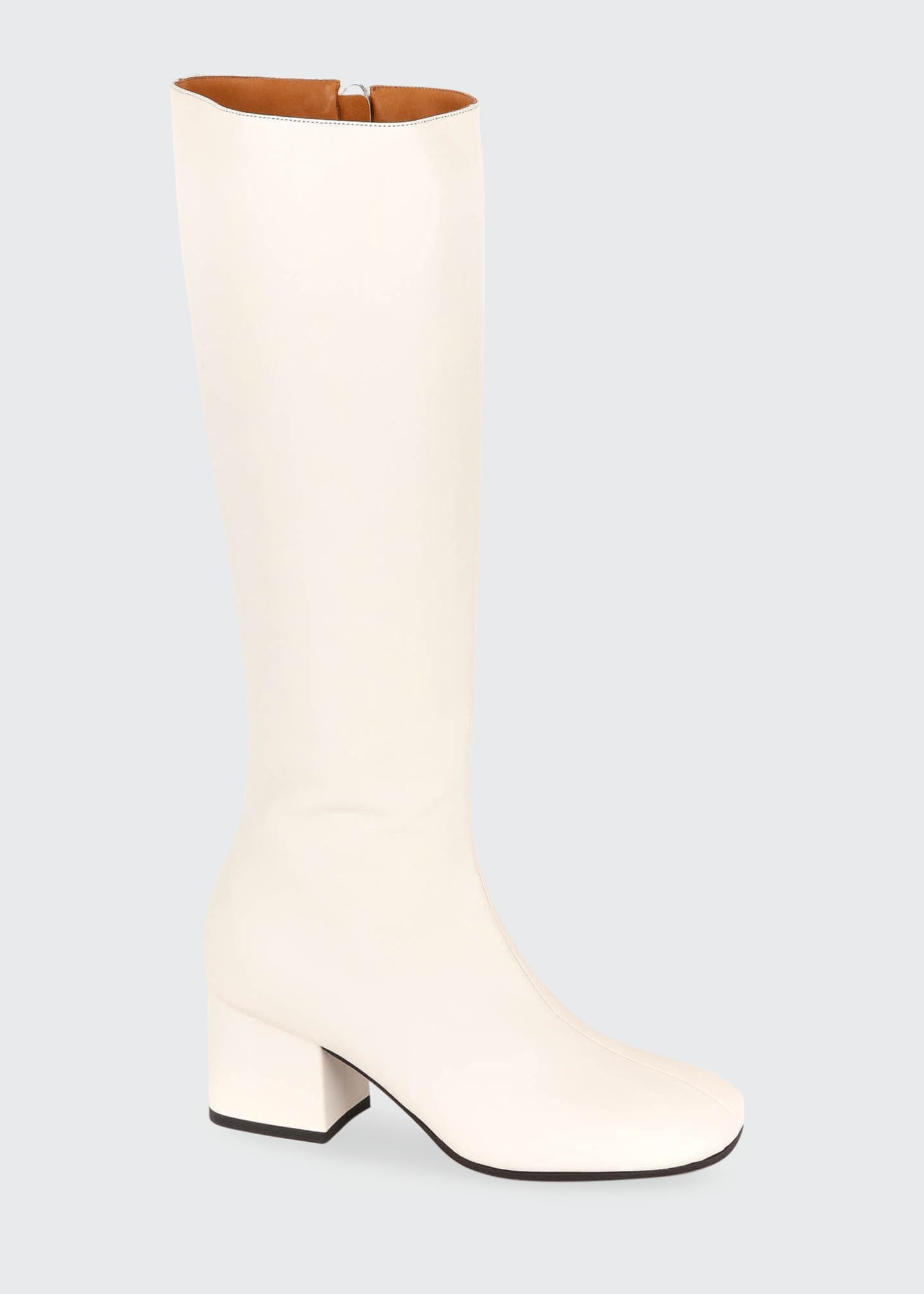 Marni Tall Leather Zip Boots - Bergdorf Goodman