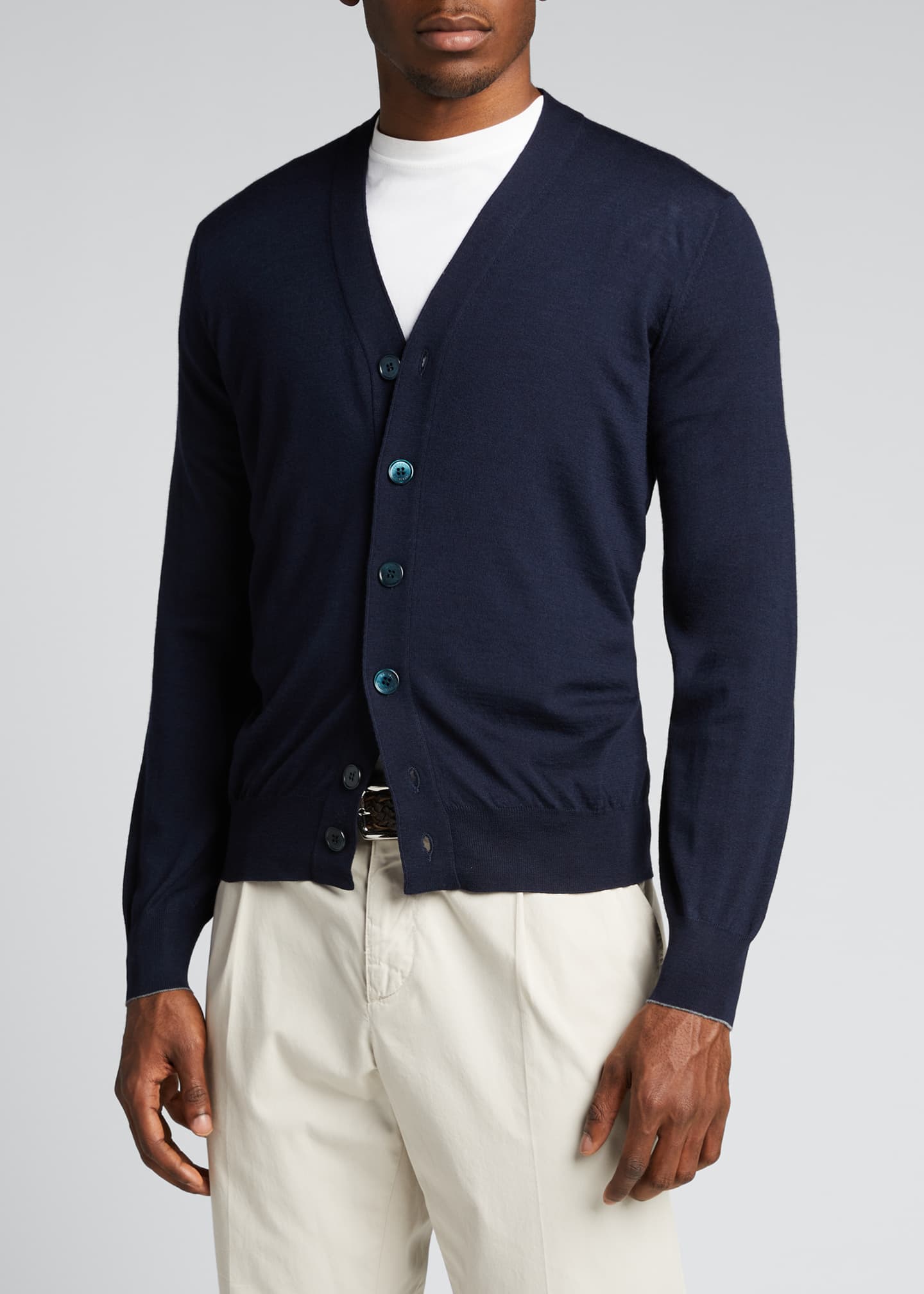 Brunello Cucinelli Men's FineGauge Cashmere Cardigan Bergdorf Goodman