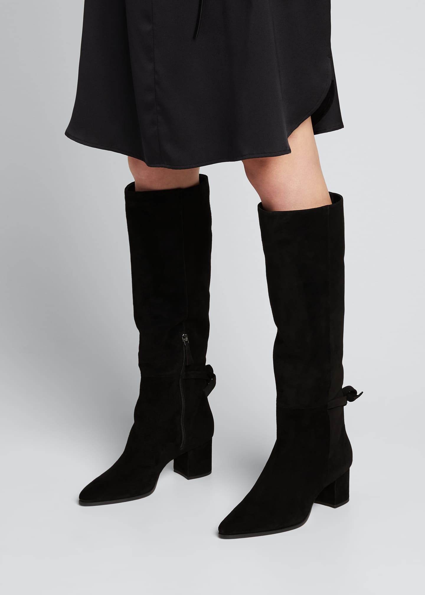 Alexandre Birman Clarita Suede Knee Boots - Bergdorf Goodman