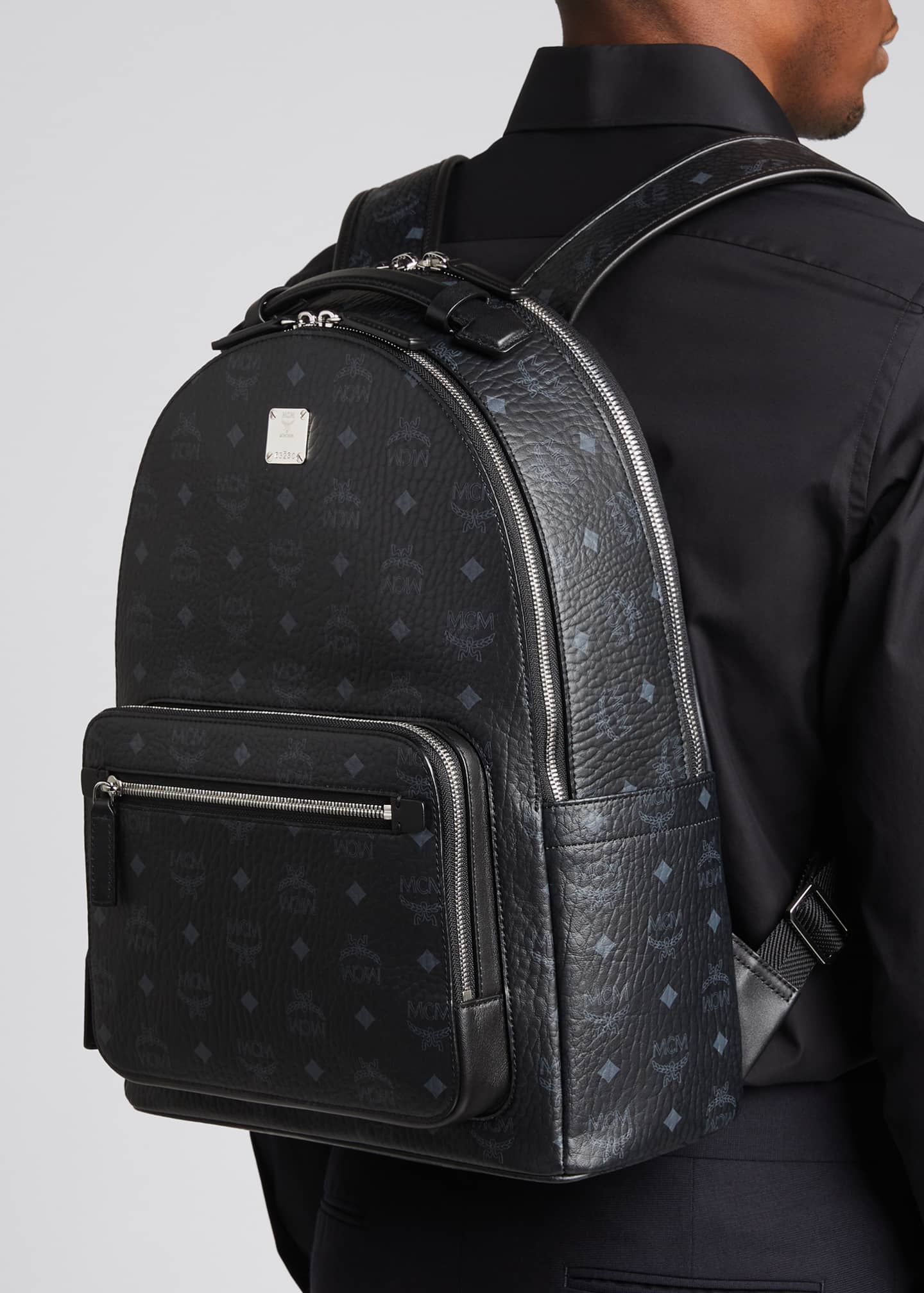 MCM Stark 40 Visetos Backpack Bergdorf Goodman