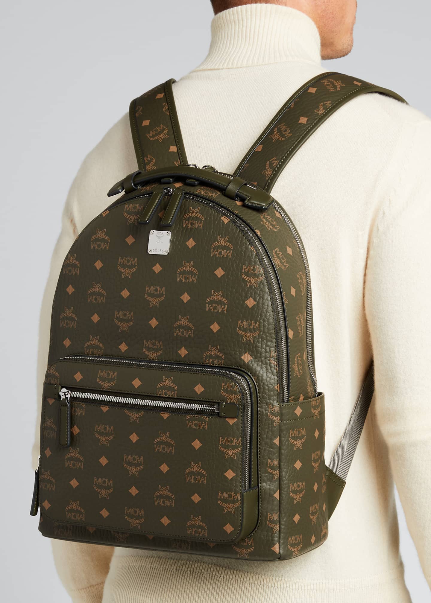 MCM Stark 40 Visetos Backpack Bergdorf Goodman