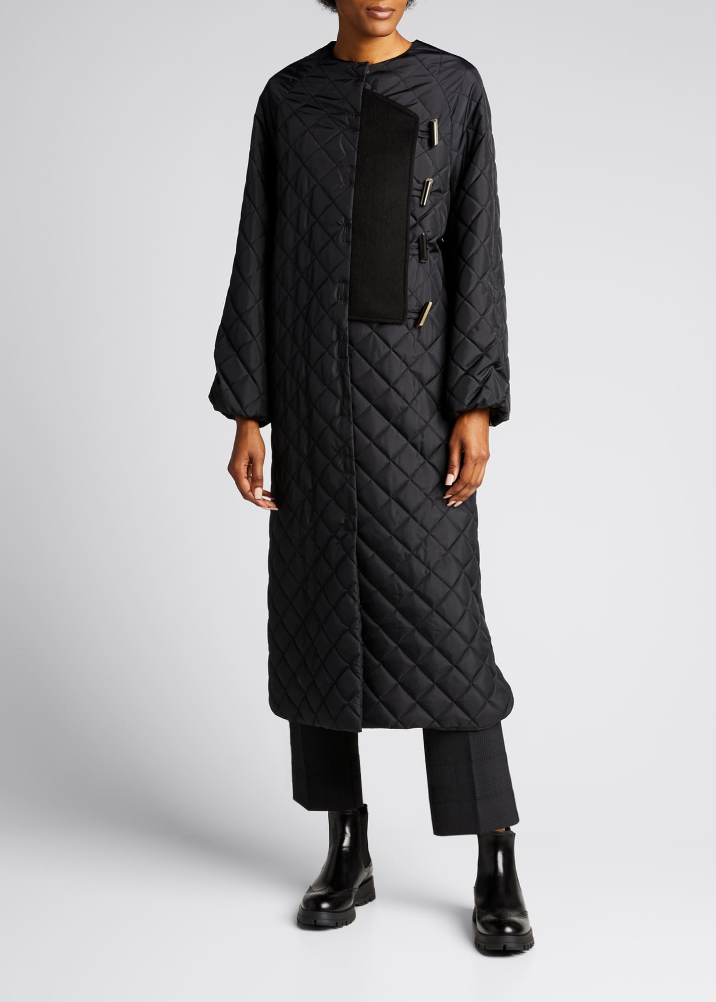 ganni recycled ripstop coat