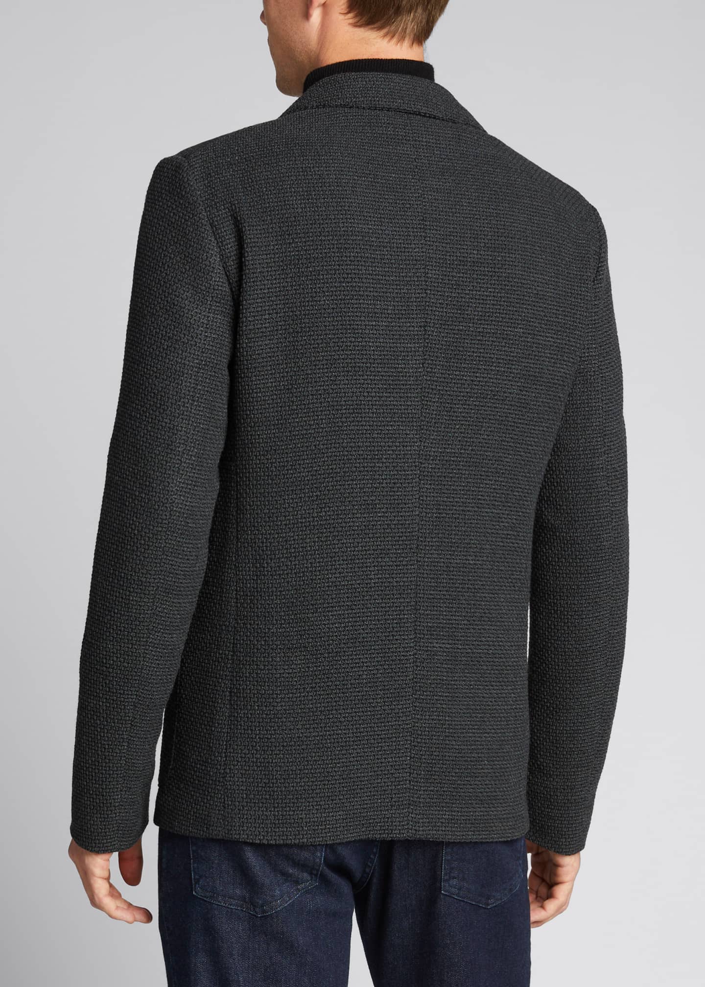 Emporio Armani Men's Soft Textured Knit Sport Jacket Bergdorf Goodman