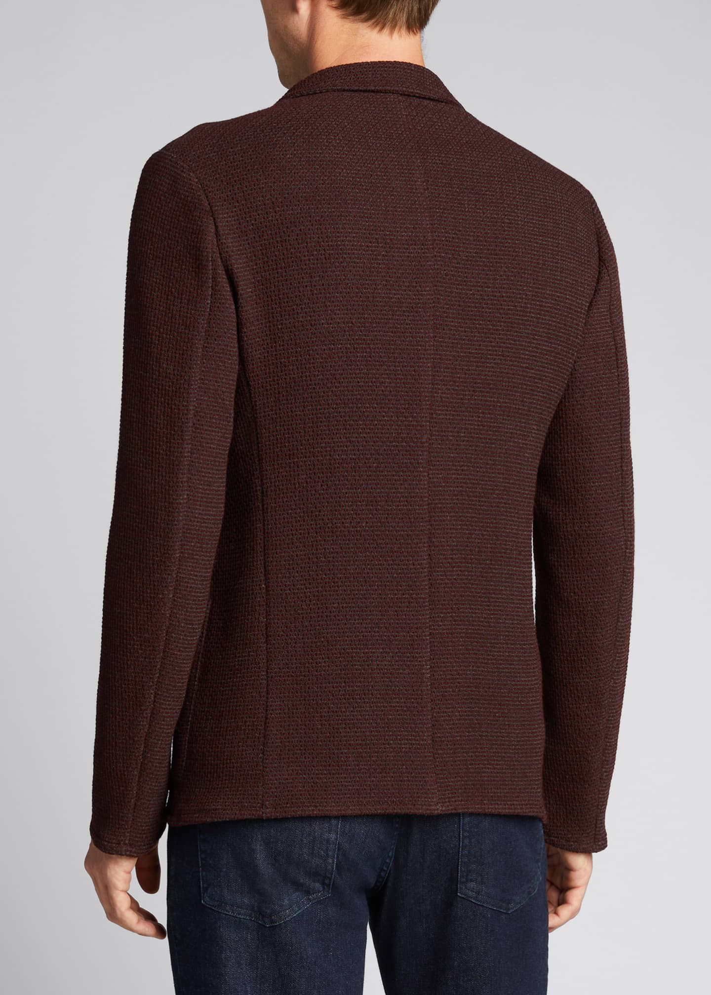 Emporio Armani Men's Soft Textured Knit Sport Jacket Bergdorf Goodman