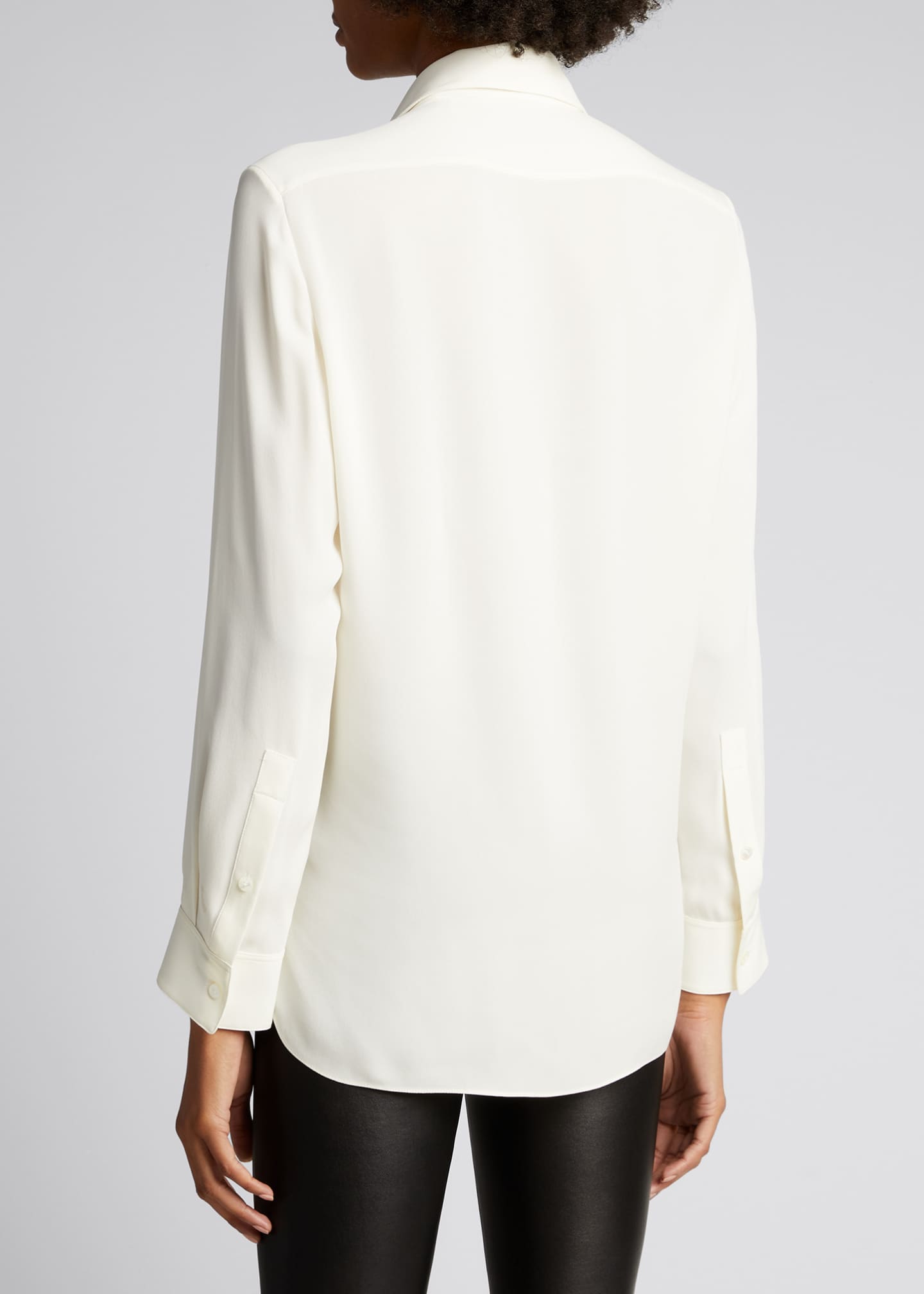 Theory Classic Menswear Silk Shirt - Bergdorf Goodman