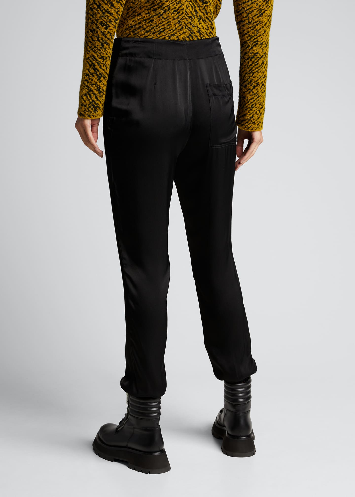 satin jogger pants