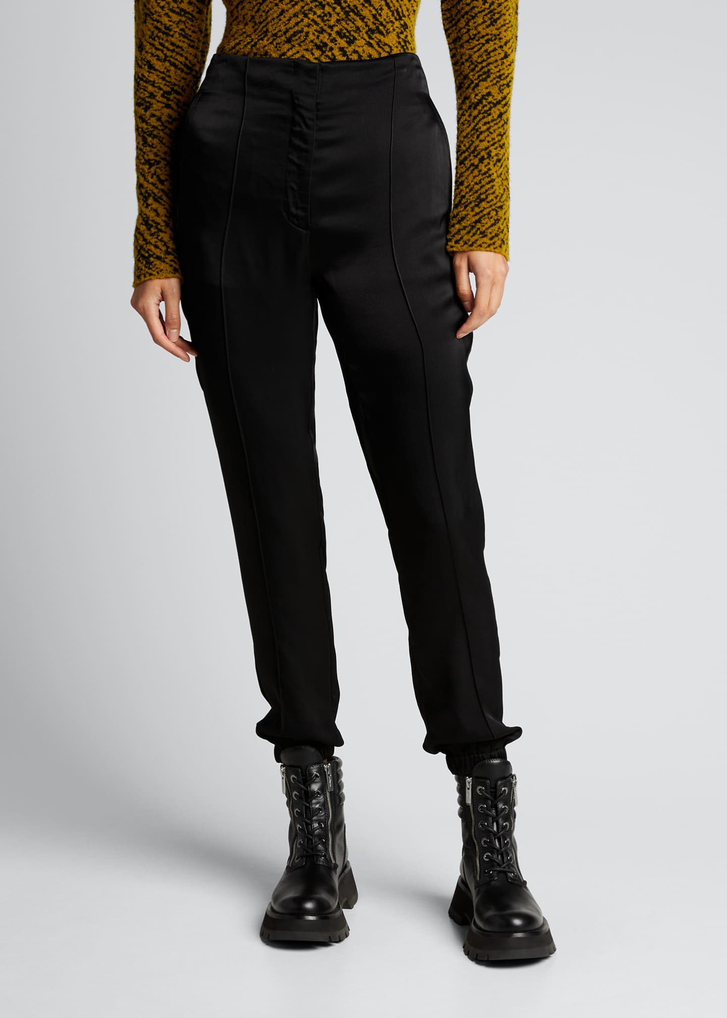 satin jogger pants