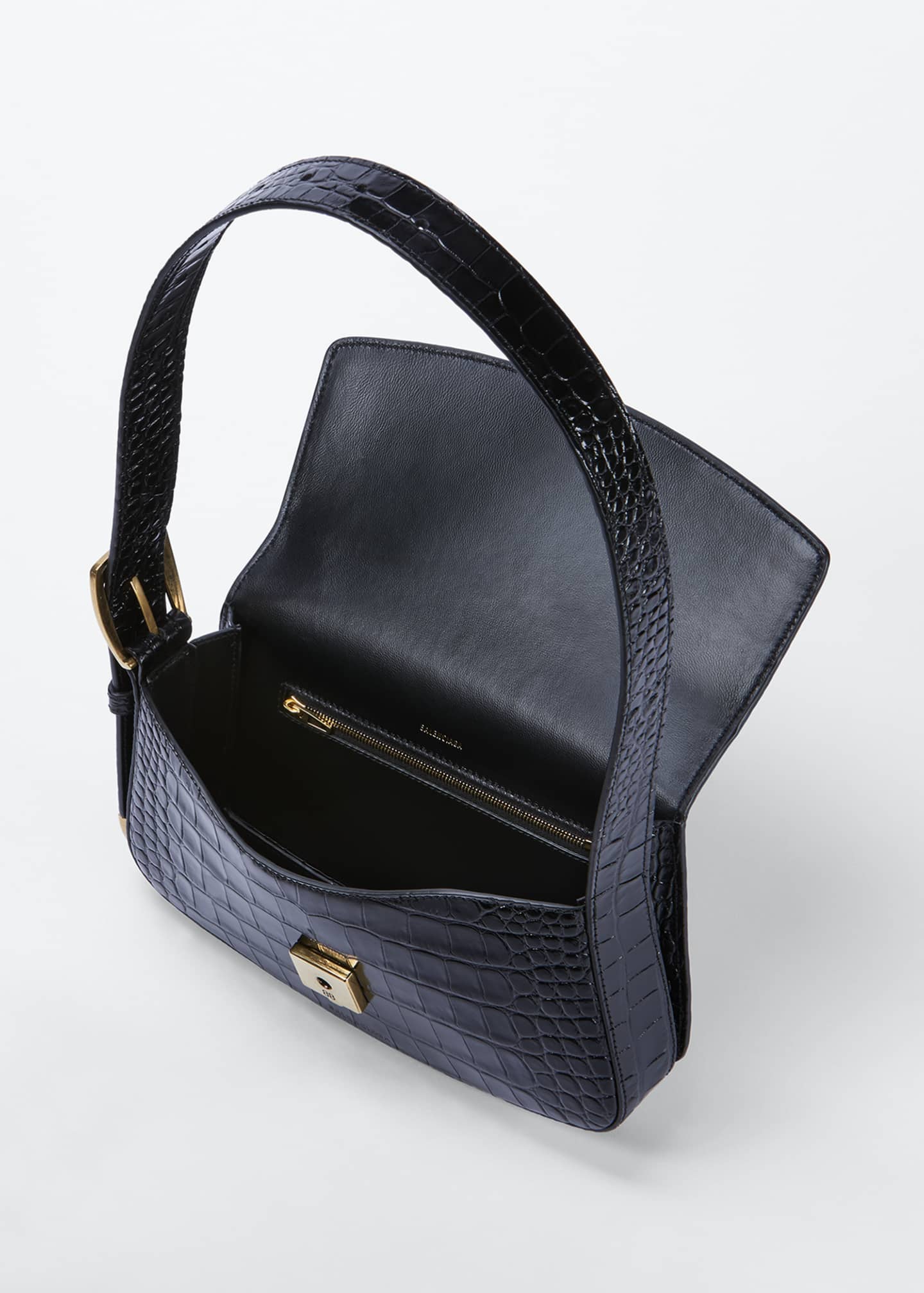 Download Balenciaga Ghost Sling Mock-Croc Shoulder Bag - Bergdorf ...