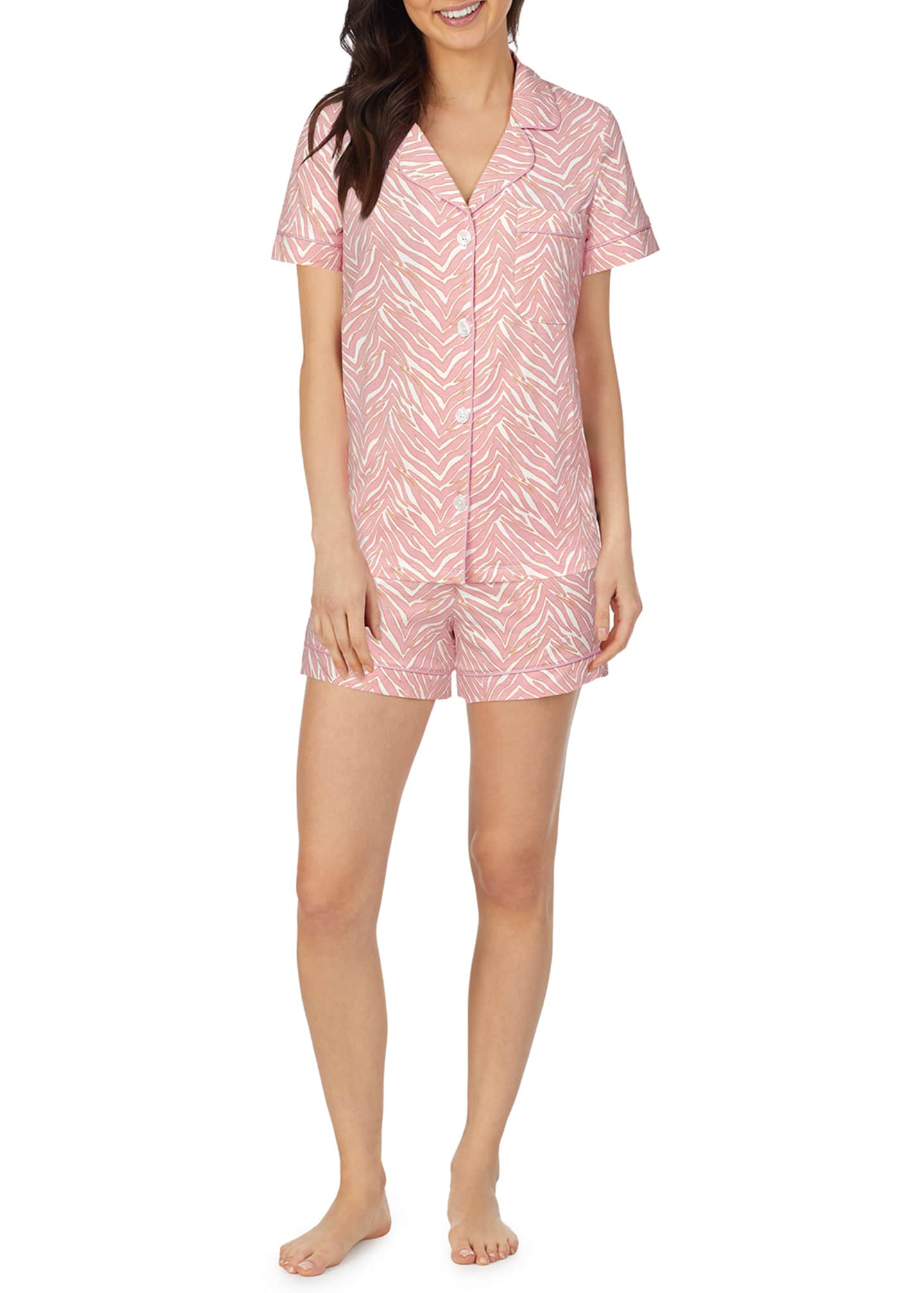 BedHead Pajamas Wild One Animal Print Shorty Pajama Set Bergdorf Goodman