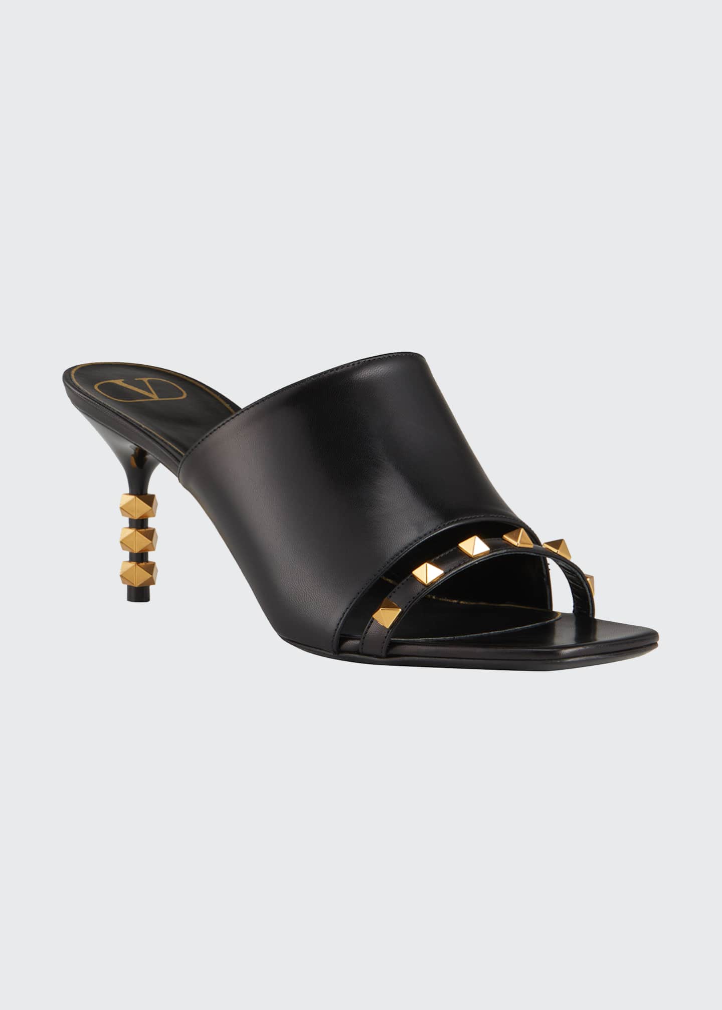 valentino garavani rockstud mule sandals 60