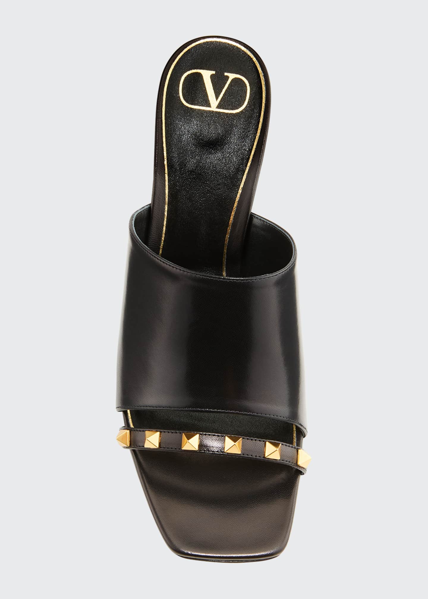 valentino rockstud mules heels