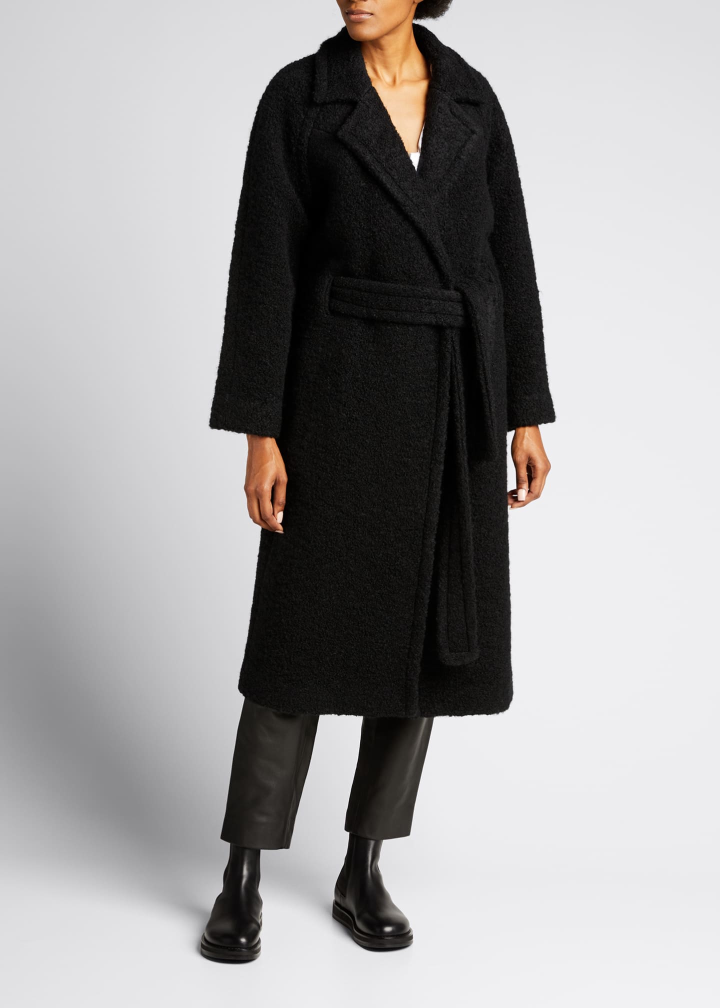 ganni boucle wool jacket