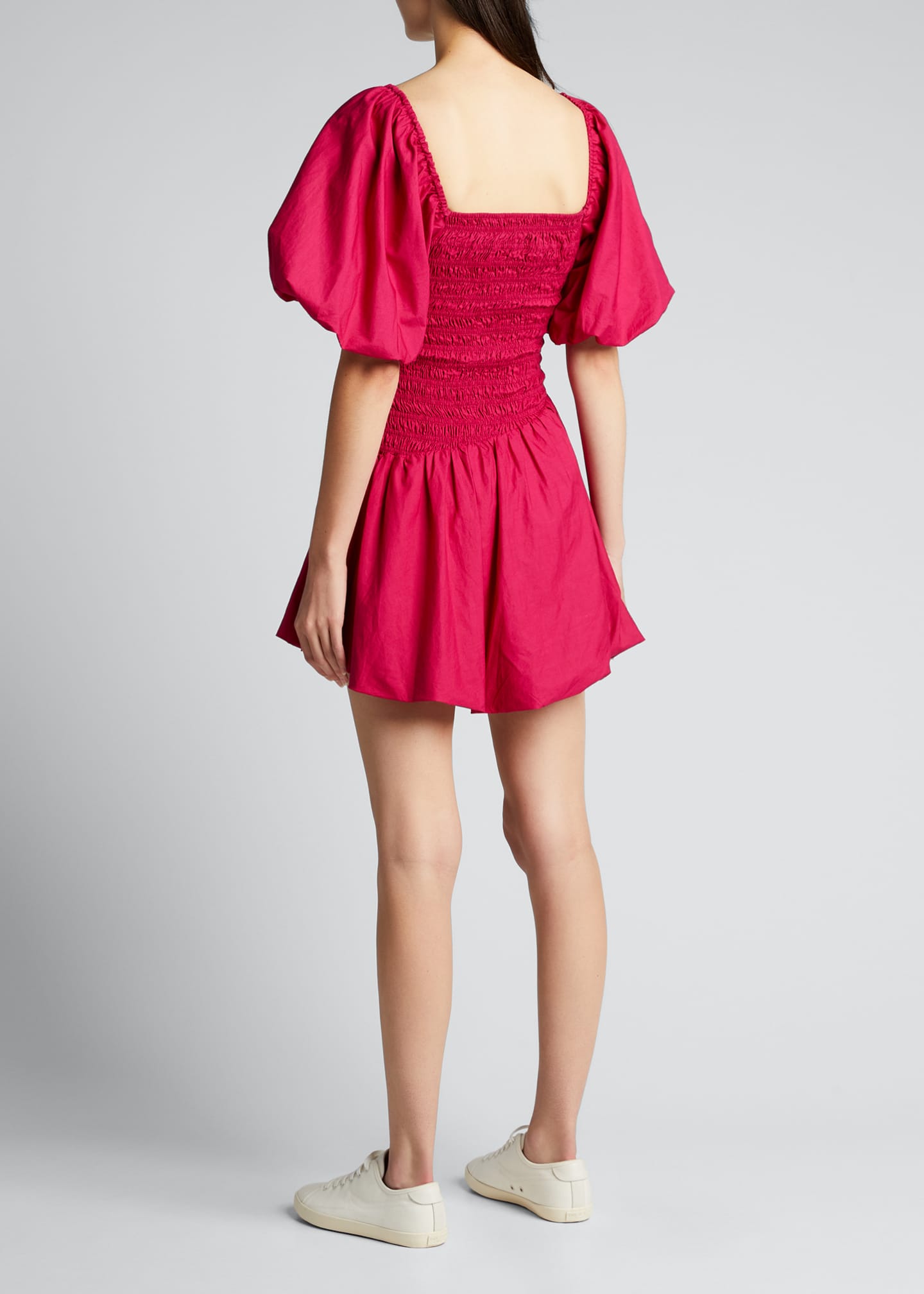 LoveShackFancy Asa Smocked Mini Dress - Bergdorf Goodman