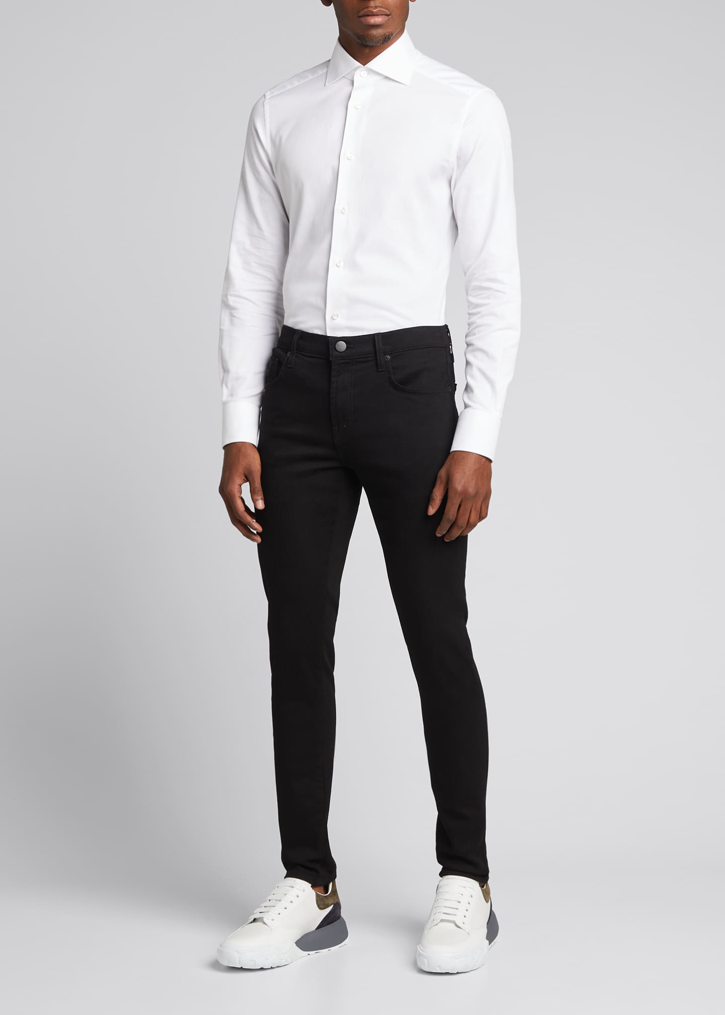 Alexander McQueen Men's Court Colorblock Chunky Sneakers Bergdorf Goodman