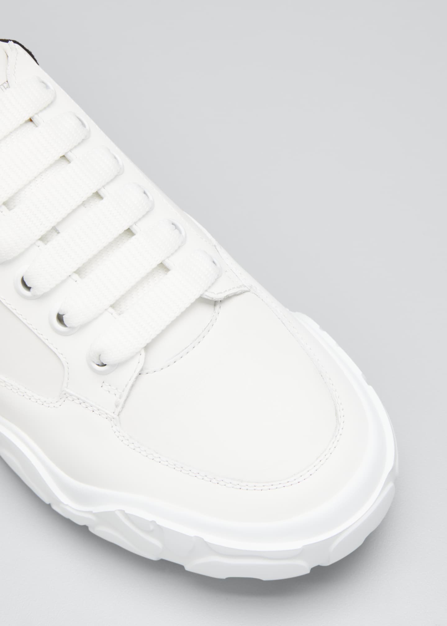 alexander mcqueen court leather trainers