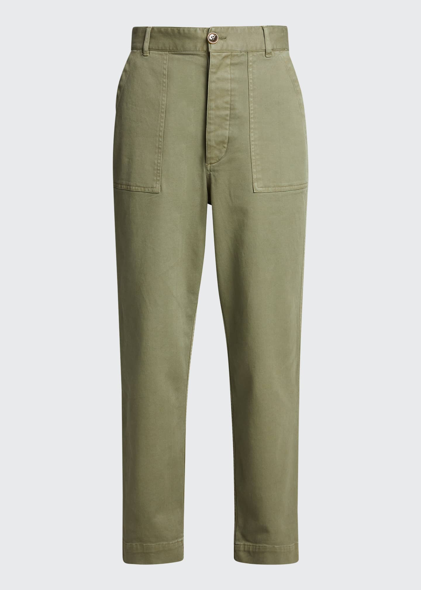 Officine Generale Saskia Garment-Dyed Chino Pants - Bergdorf Goodman