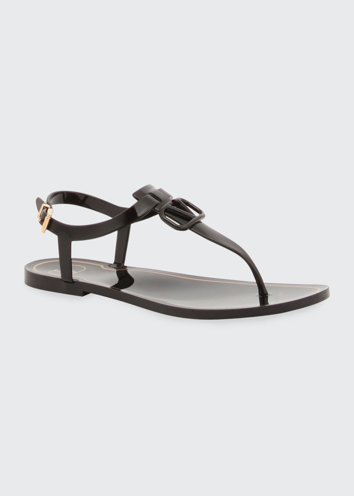 valentino garavani v logo sandals