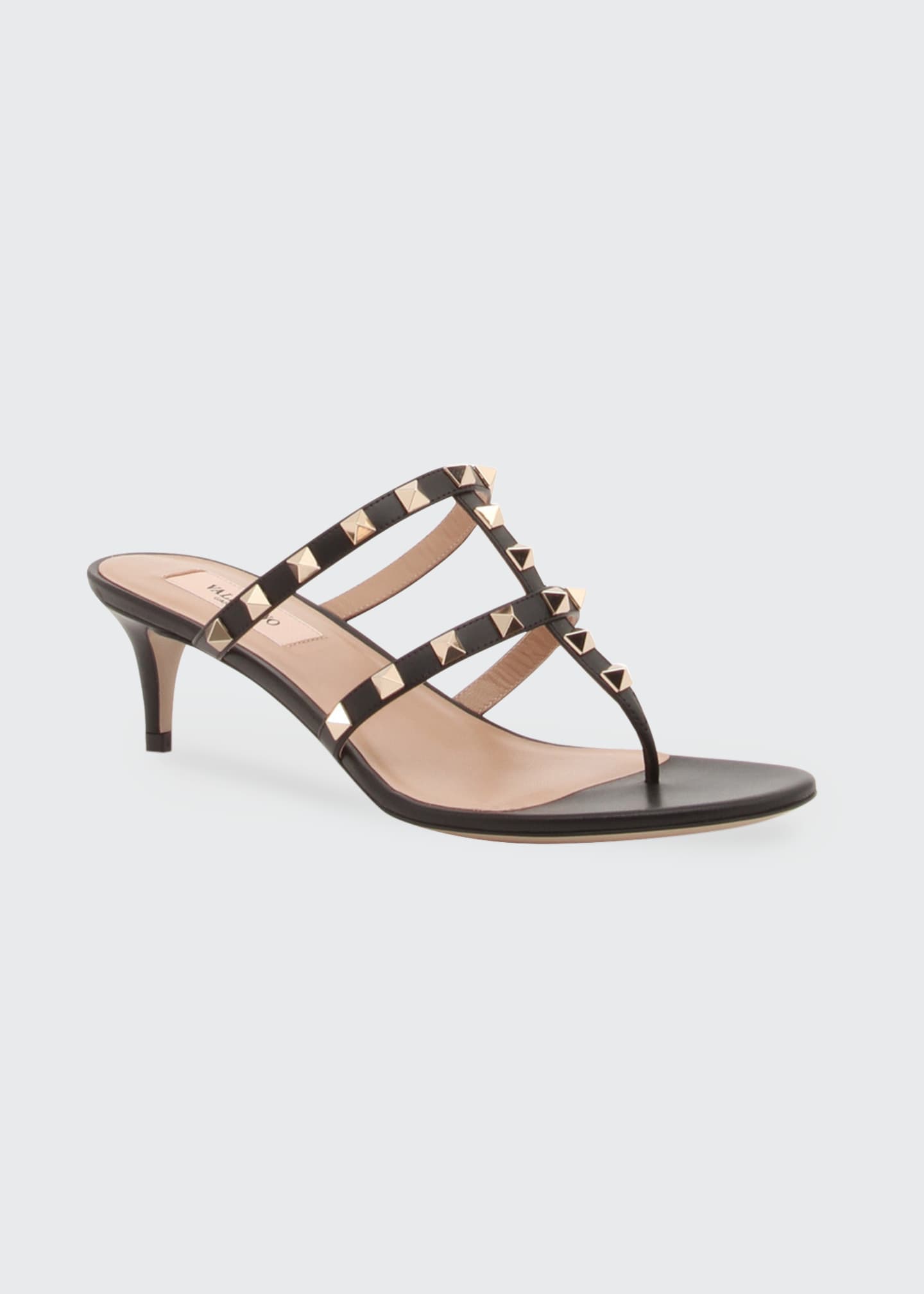 valentino rockstud slingback kitten heel