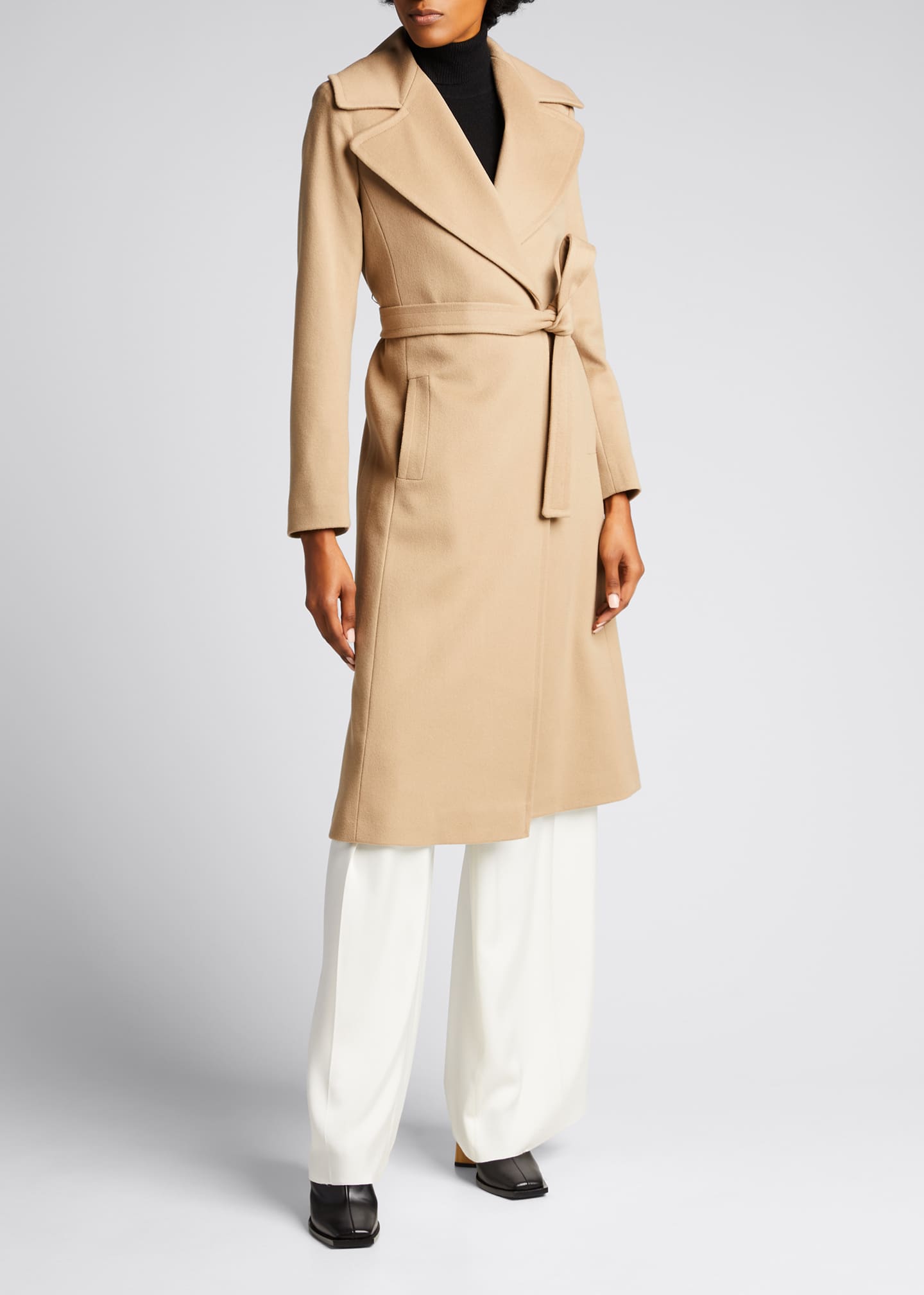 fleurette wrap coat