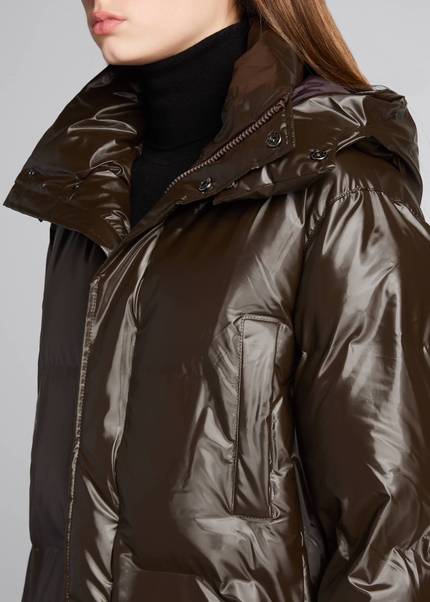 rains hooded puffer coat