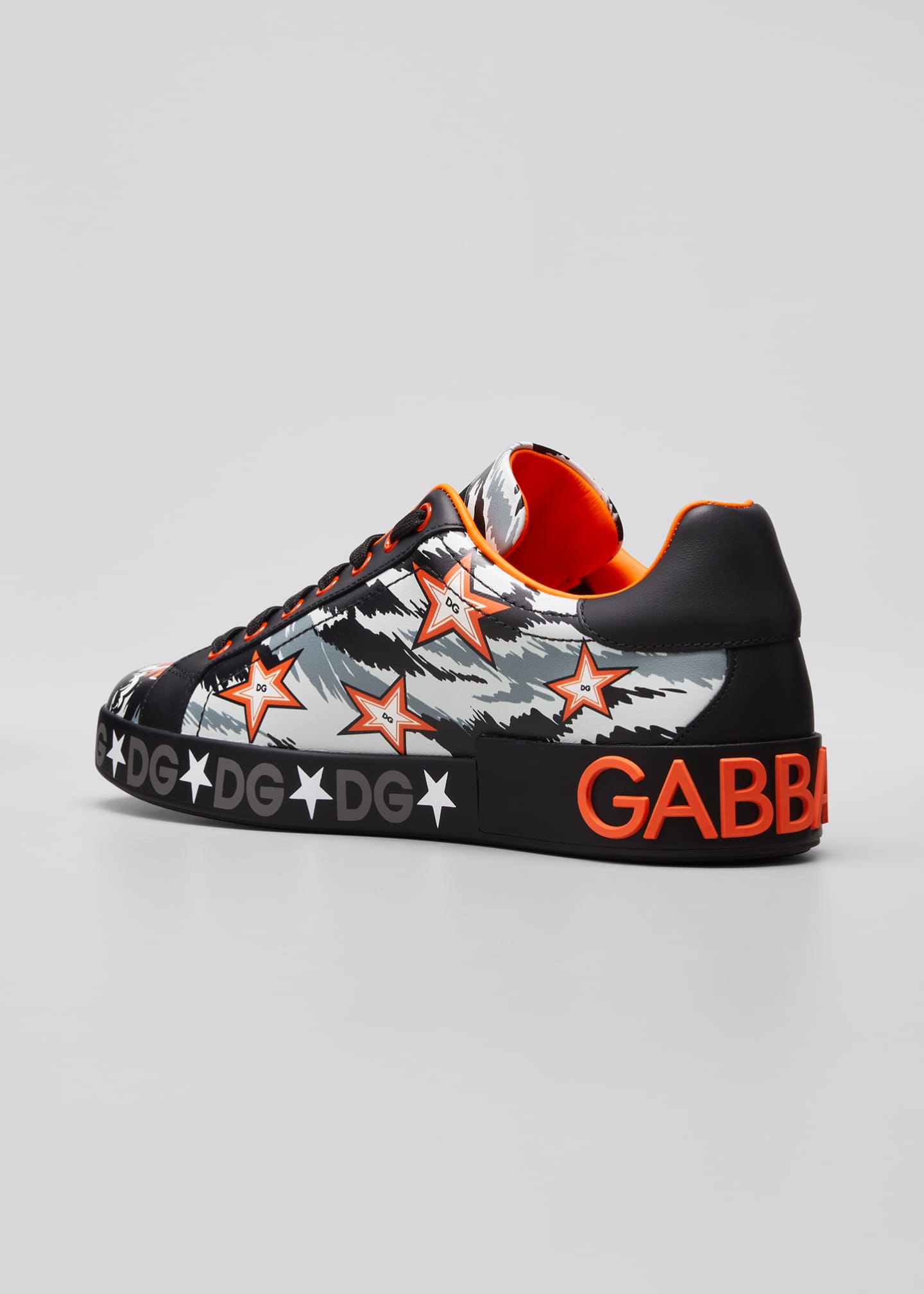 Dolce & Gabbana Men's DG Royals Portofino Leather Sneakers Bergdorf