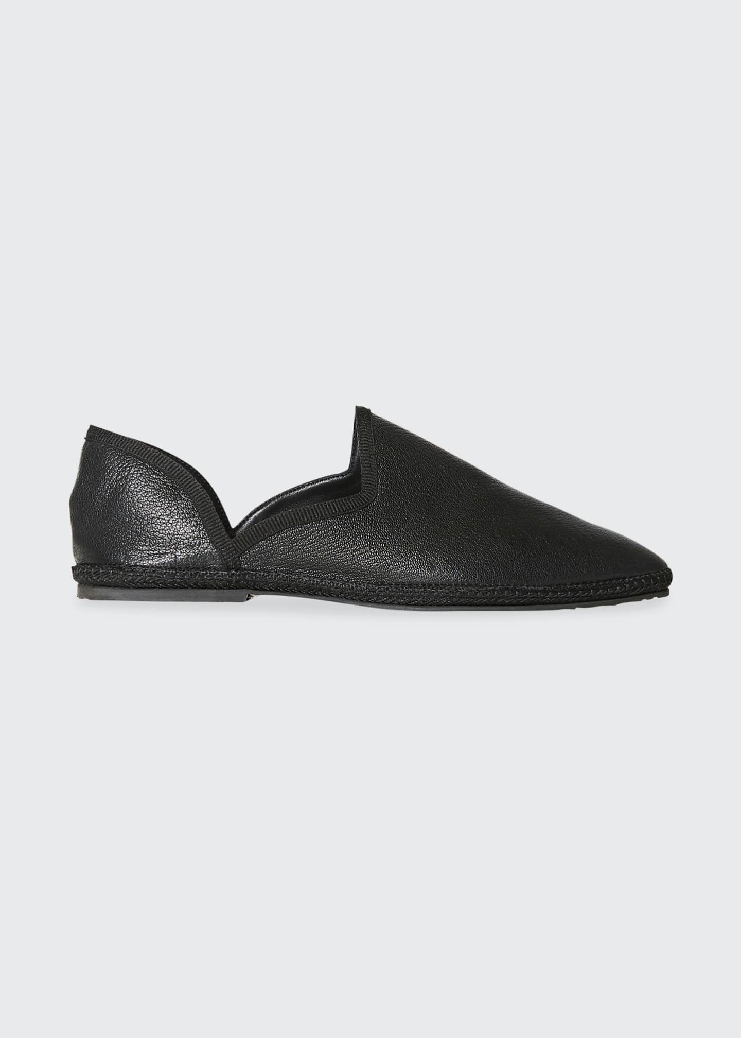 THE ROW Friulane Flat Soft Leather Slippers - Bergdorf Goodman