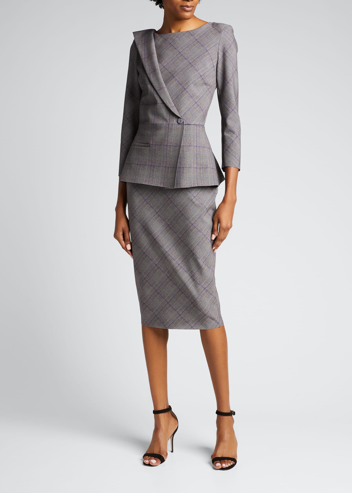 peplum dress with blazer