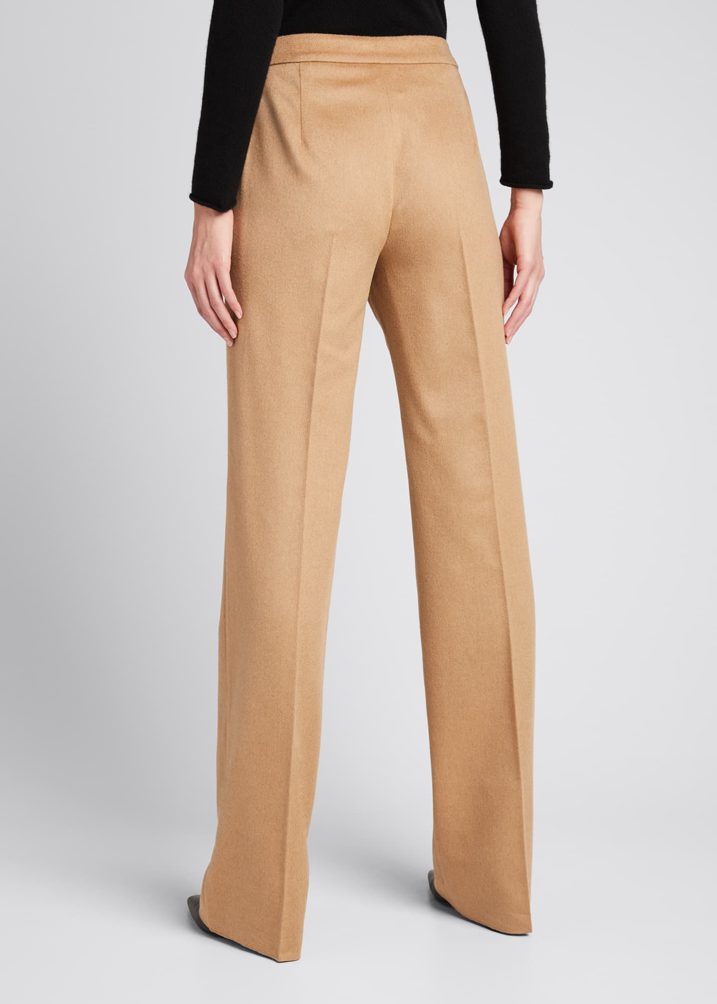 Max Mara Pescia Camel Hair StraightLeg Trousers Bergdorf Goodman
