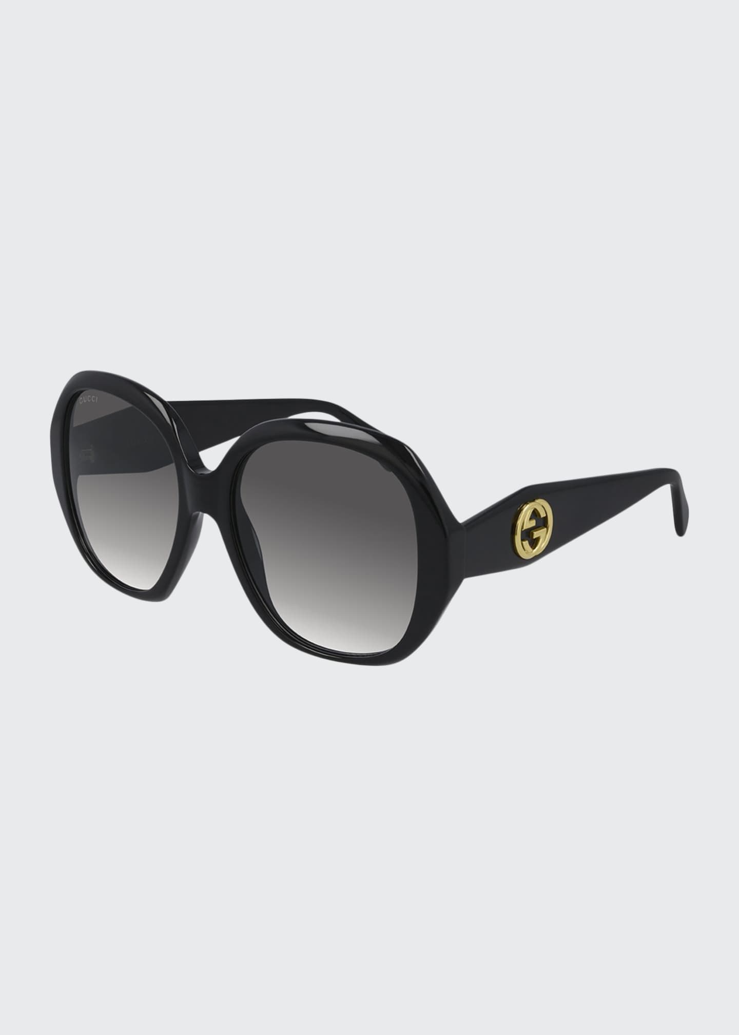 gucci oversized round acetate sunglasses