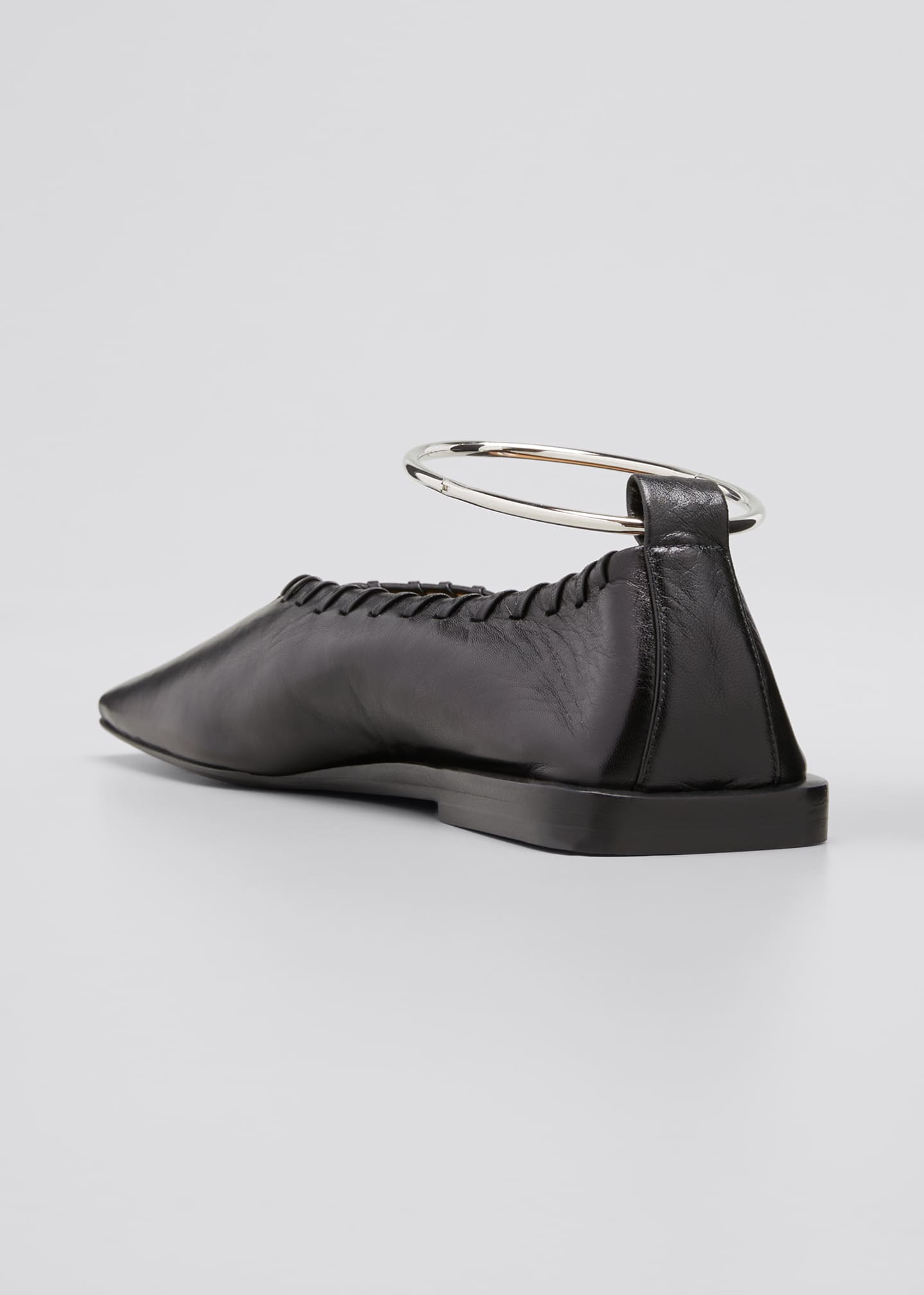 jil sander square toe flats