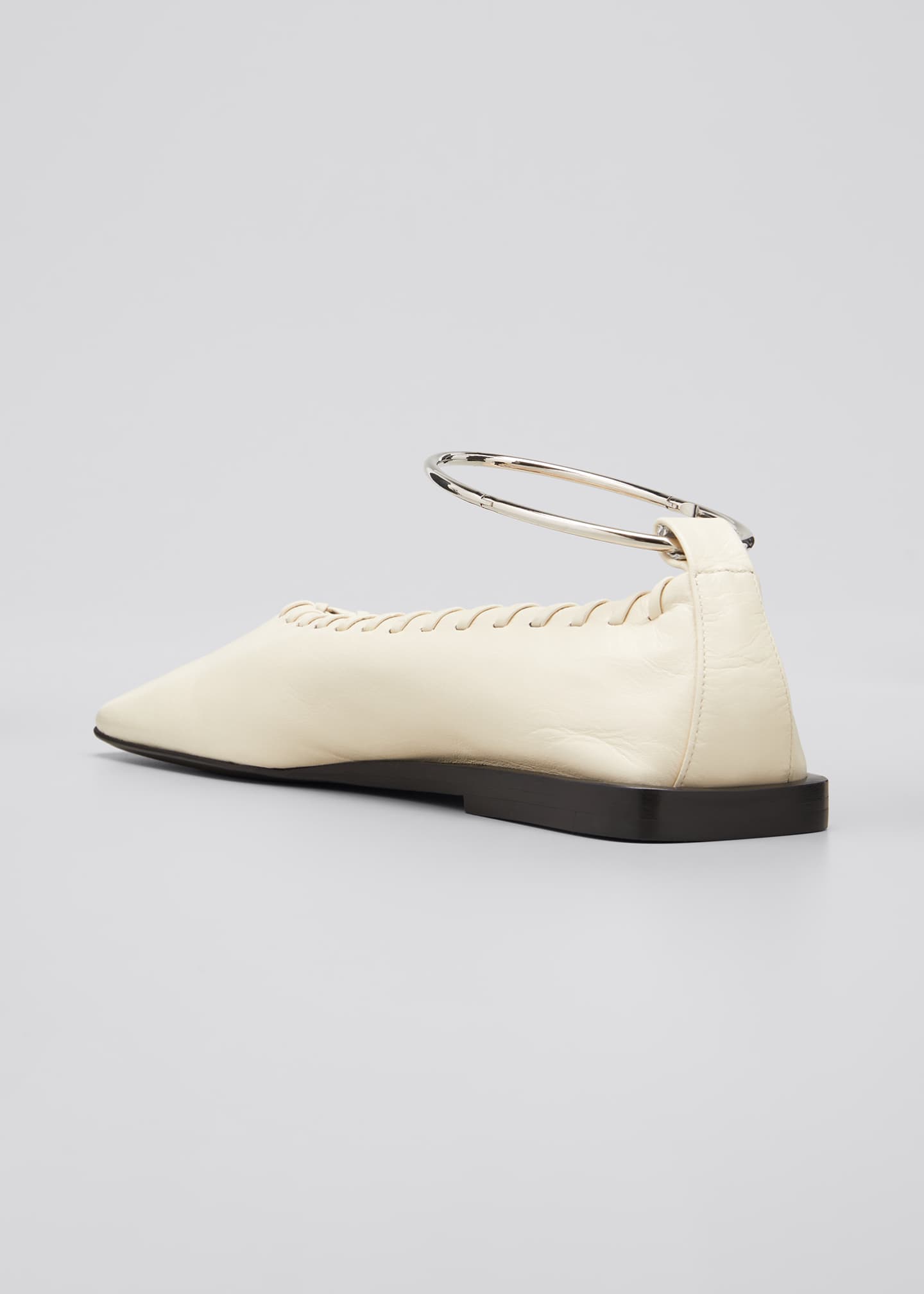 jil sander square toe flats