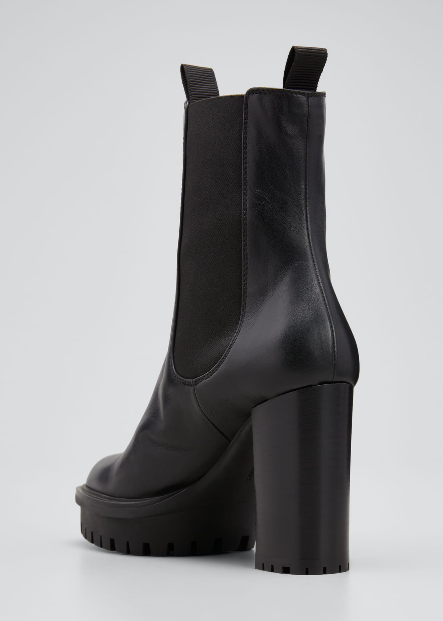 The Drop Women's Kennedy Pull-On Lug Sole Platform Boot - Faux Leather, 2.5 Inch Platform, Round Toe