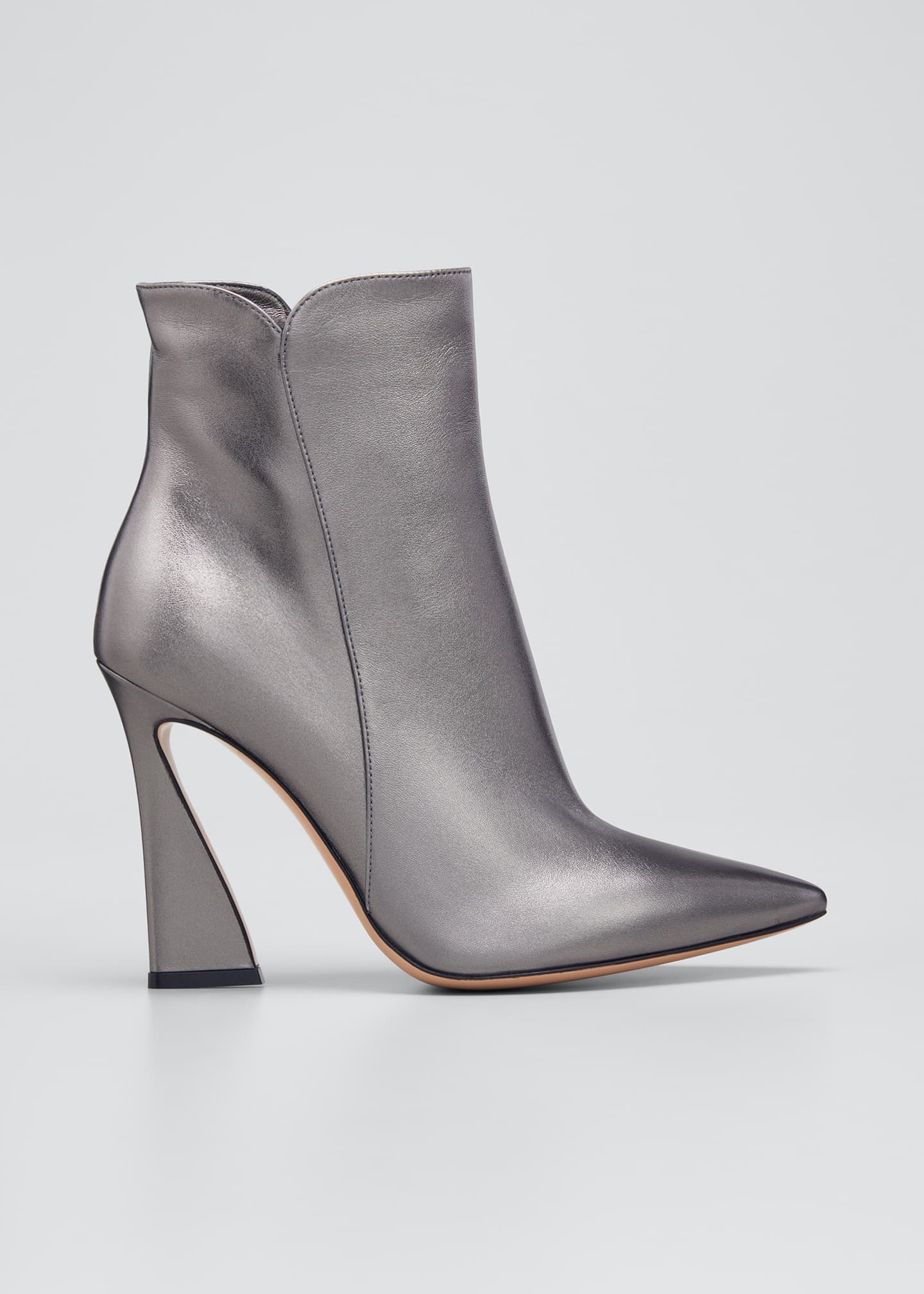 gianvito rossi pointed platform zip booties
