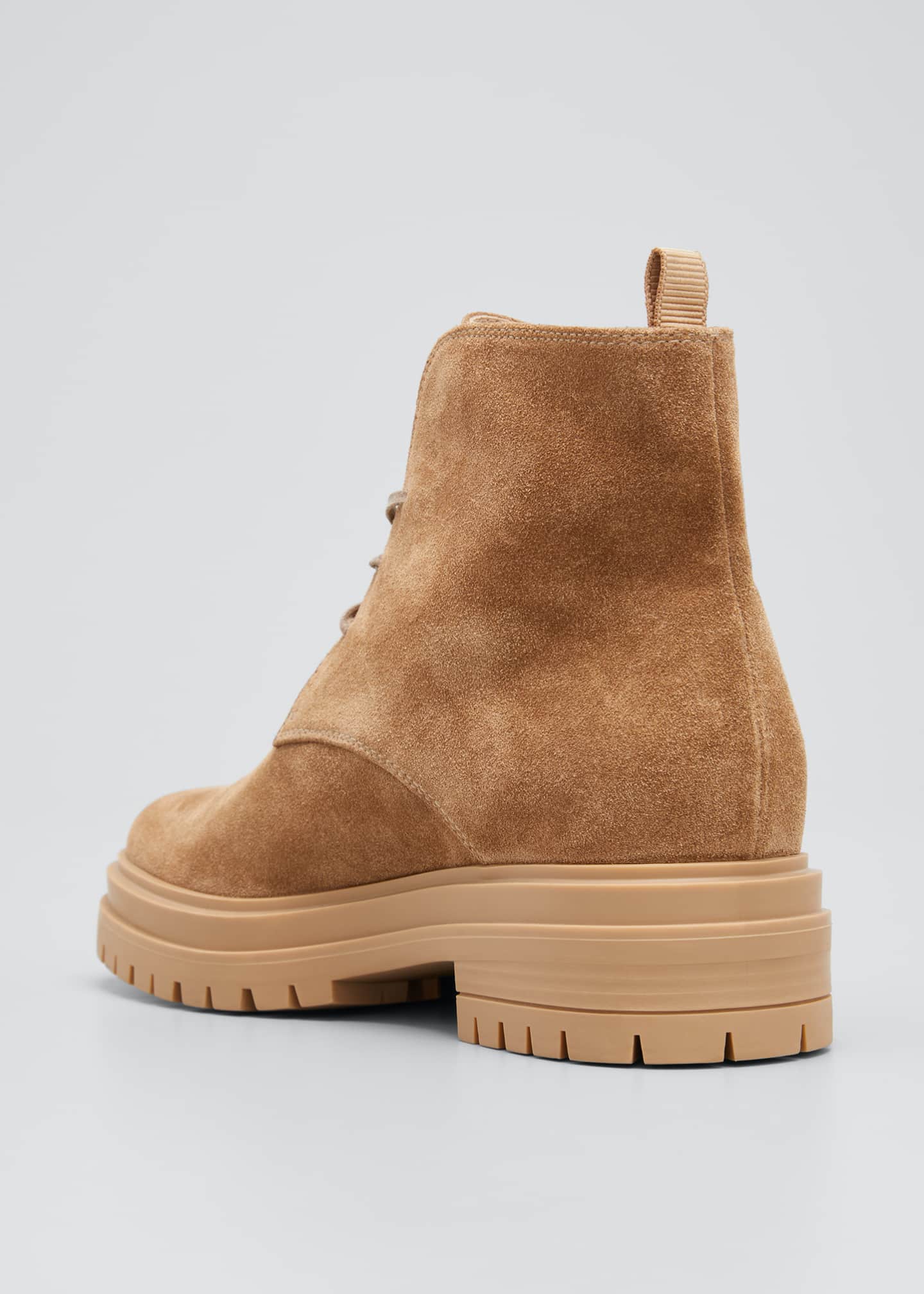gianvito rossi suede zip combat booties