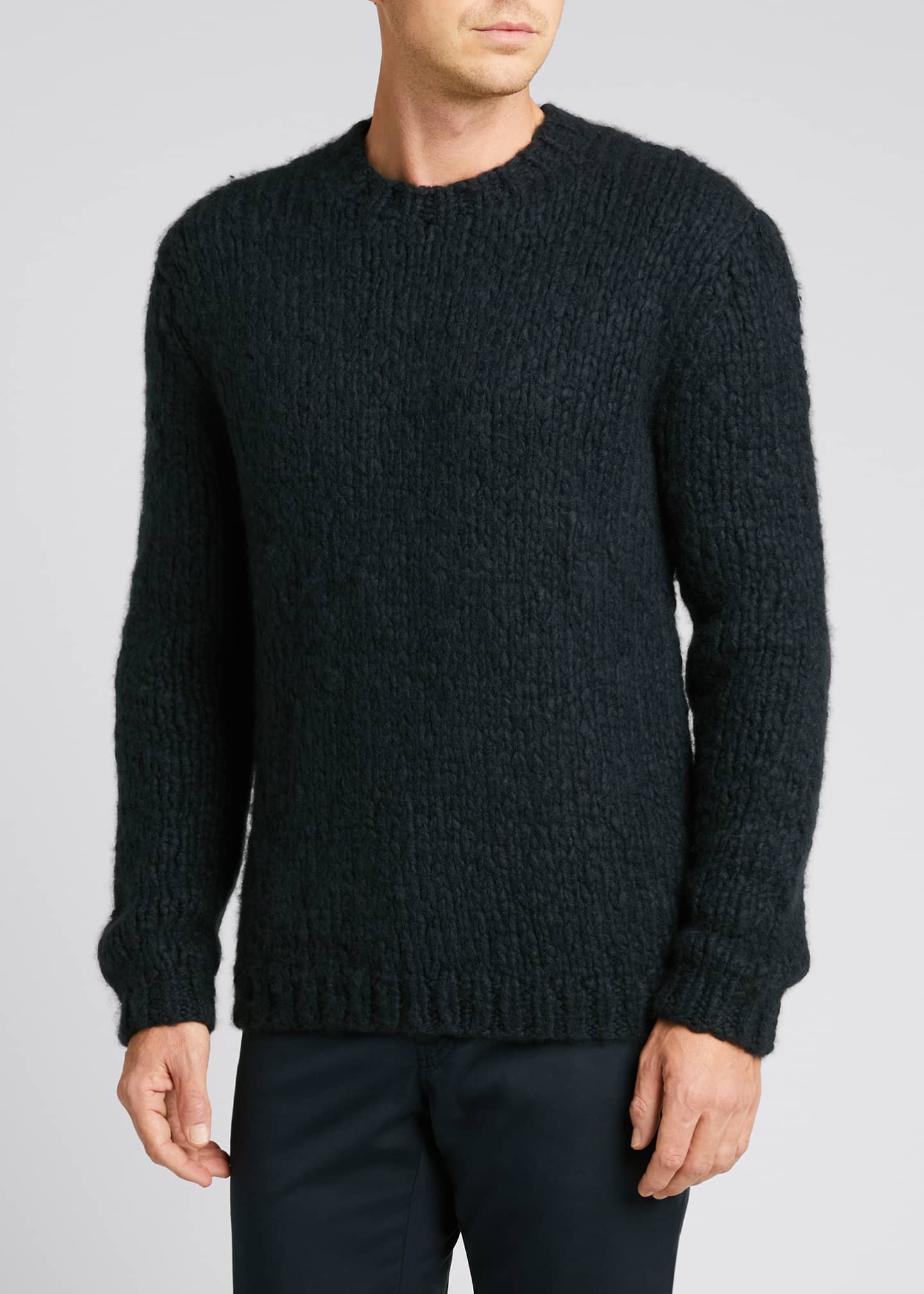 Gabriela Hearst Men's Lawrence Solid Knit Sweater - Bergdorf Goodman