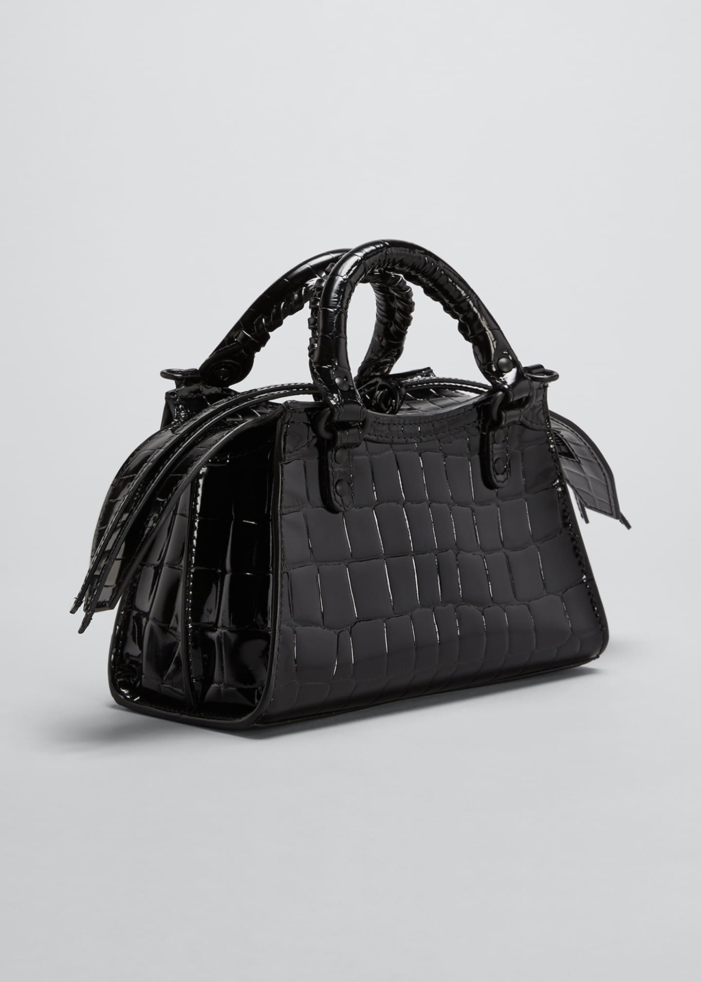 Balenciaga Neo Classic City Mini Croc-Embossed Satchel Bag - Bergdorf