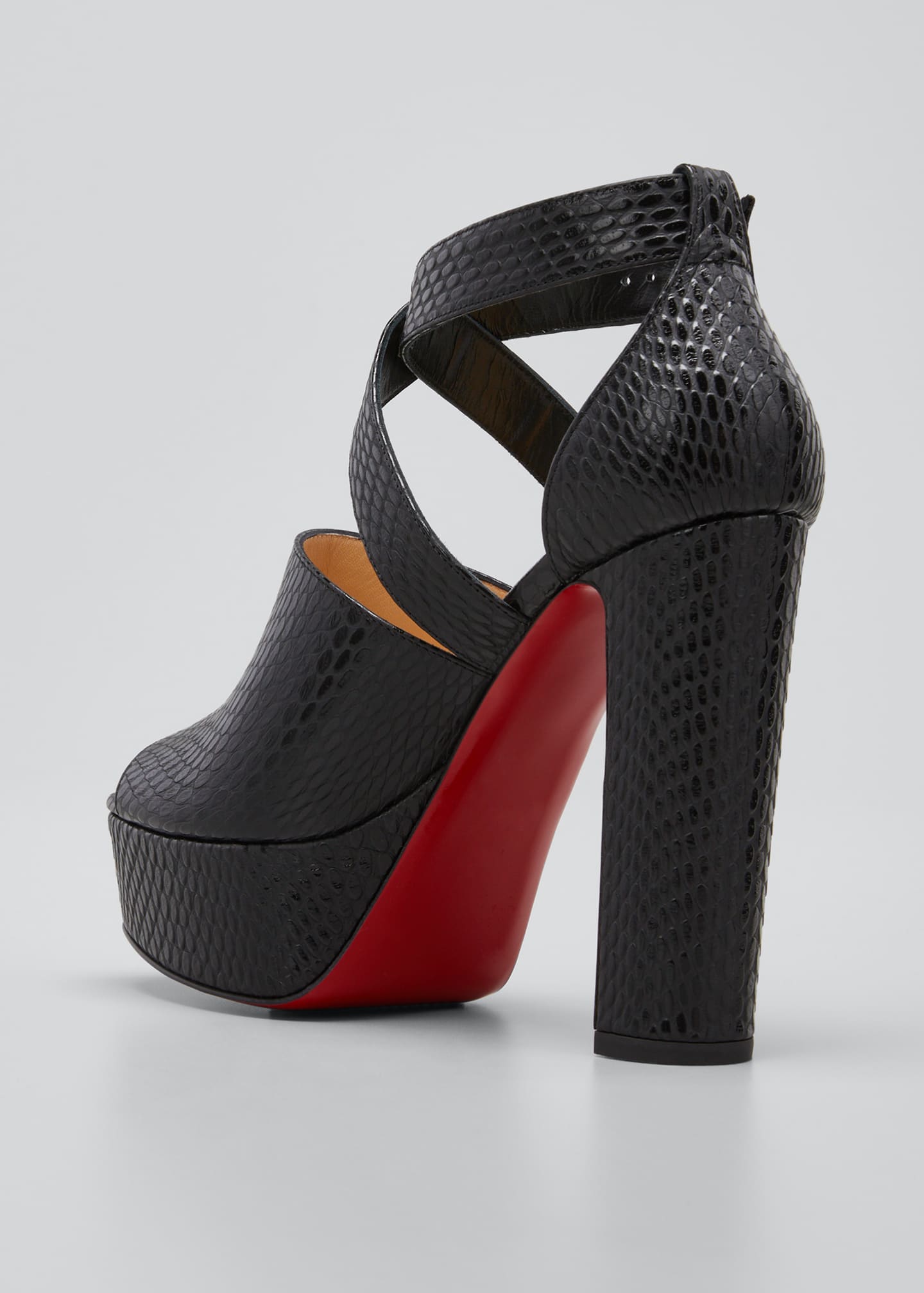 mariacar mesh red sole platform sandals