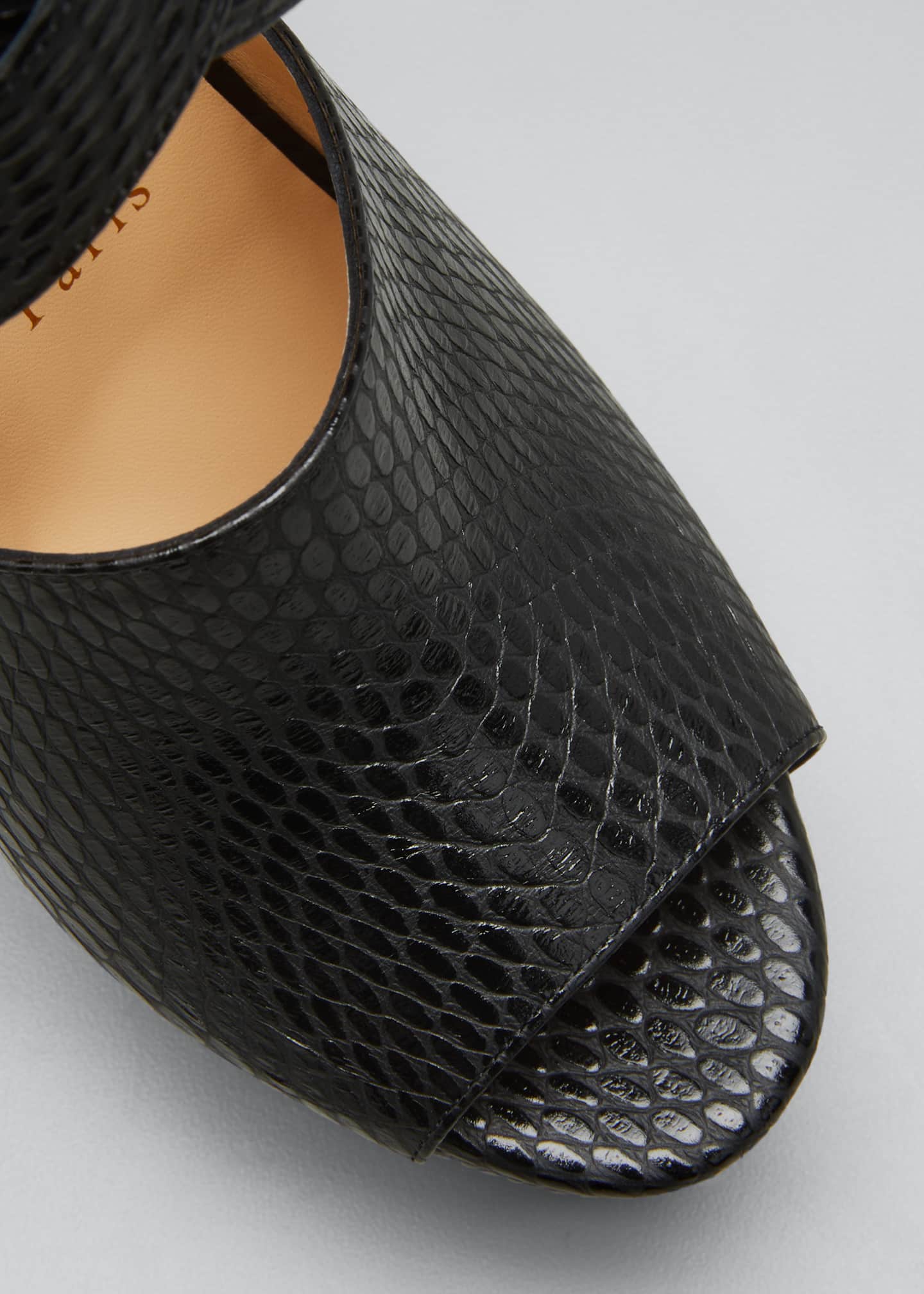 mariacar mesh red sole platform sandals