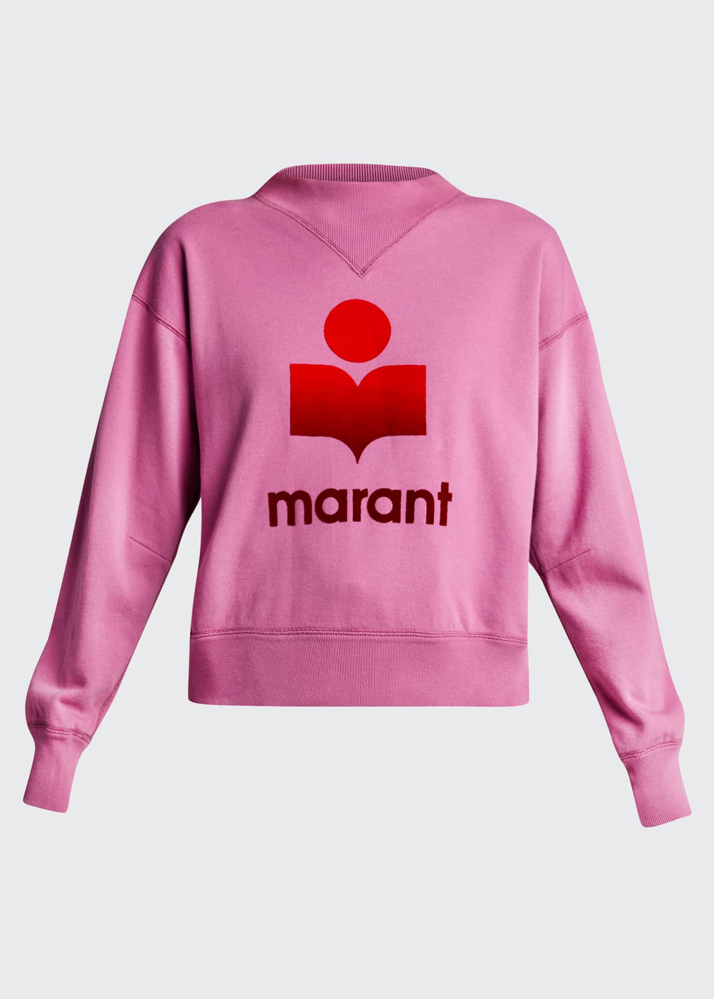isabel marant étoile moby high neck logo sweatshirt