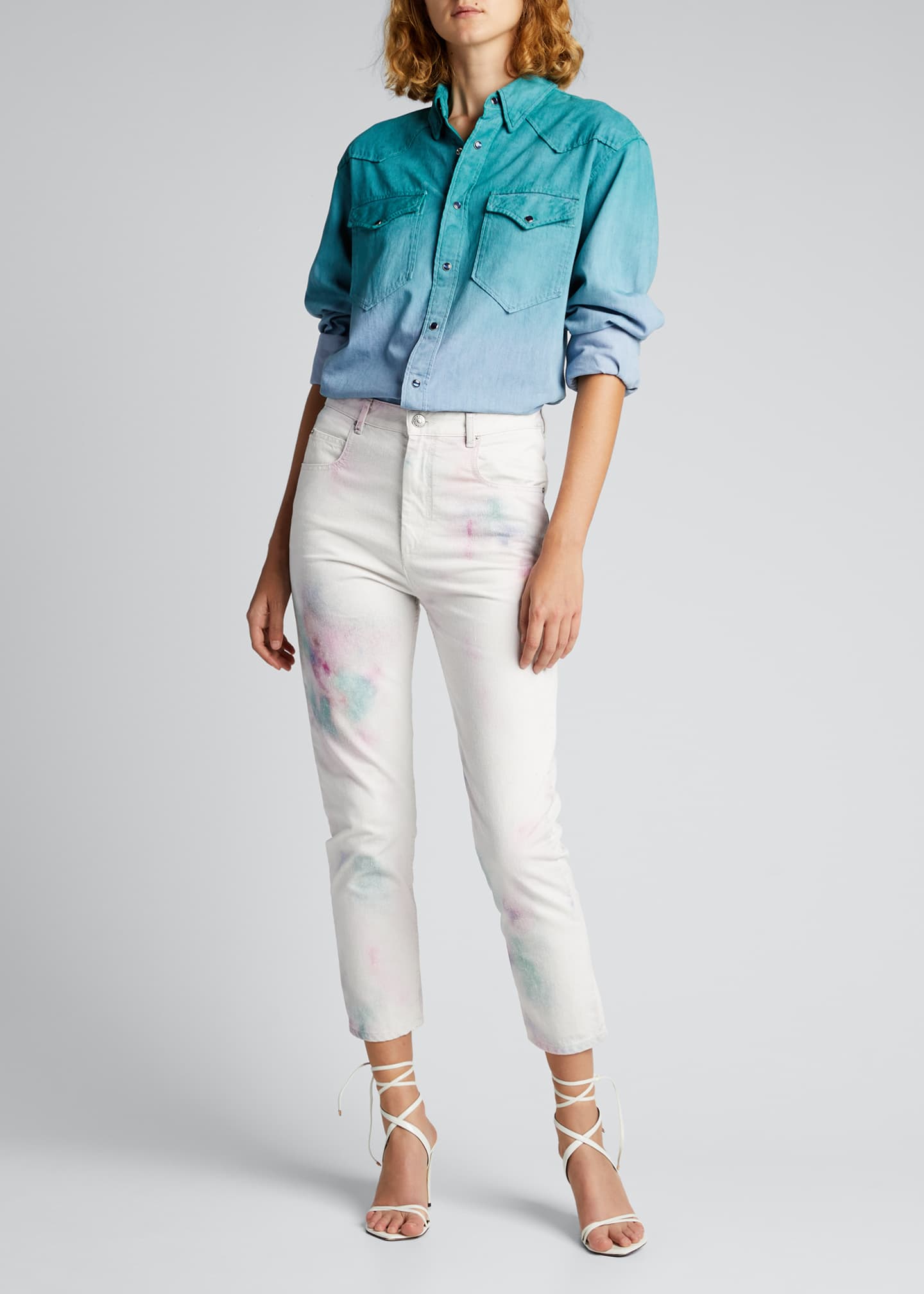Etoile Isabel Marant Lanea Tie Dye Jeans Bergdorf Goodman Here's a simple diy to make your own: lanea tie dye jeans