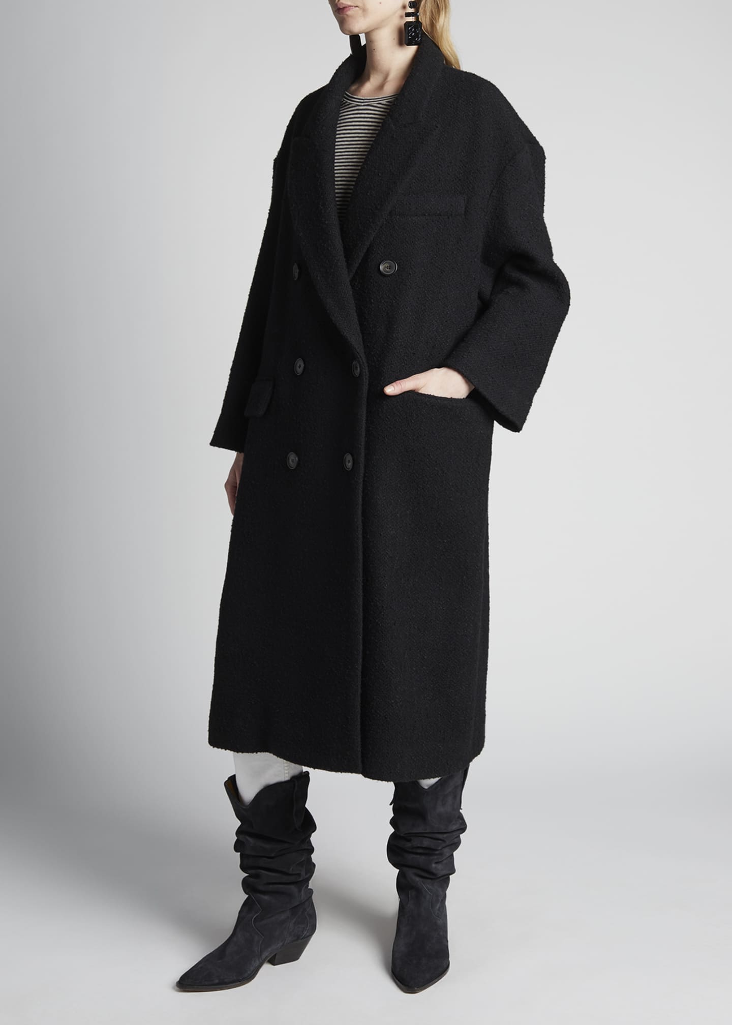 Etoile Isabel Marant Ojima Wool Double-Breasted Coat - Bergdorf Goodman